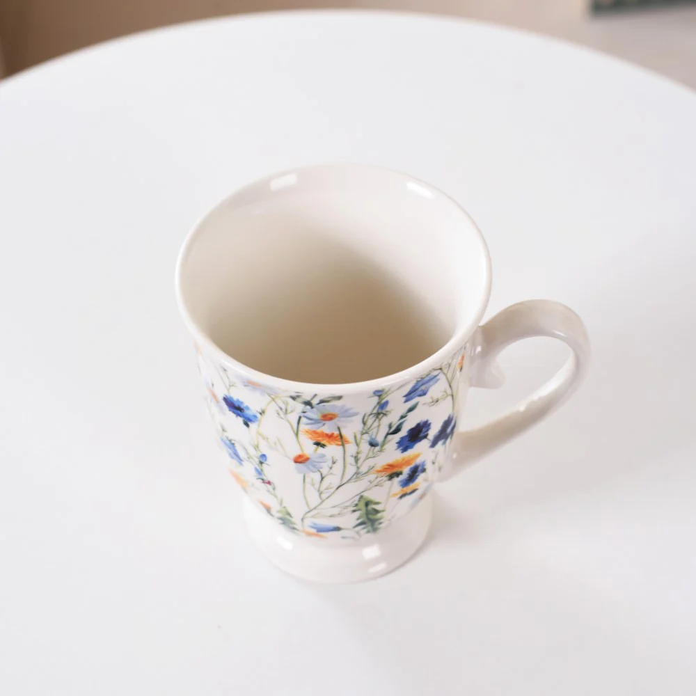 Victorian Garden Ceramic Coffee Mug Set Of 2 Blue 400ml - Image 6