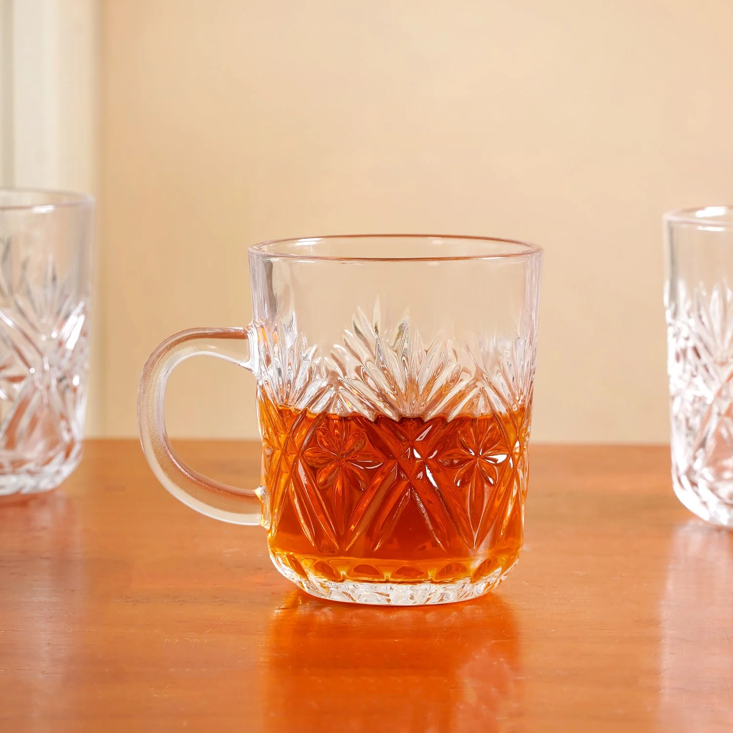 Vintage Embossed Mugs Set Of 6 229ml - Image 7