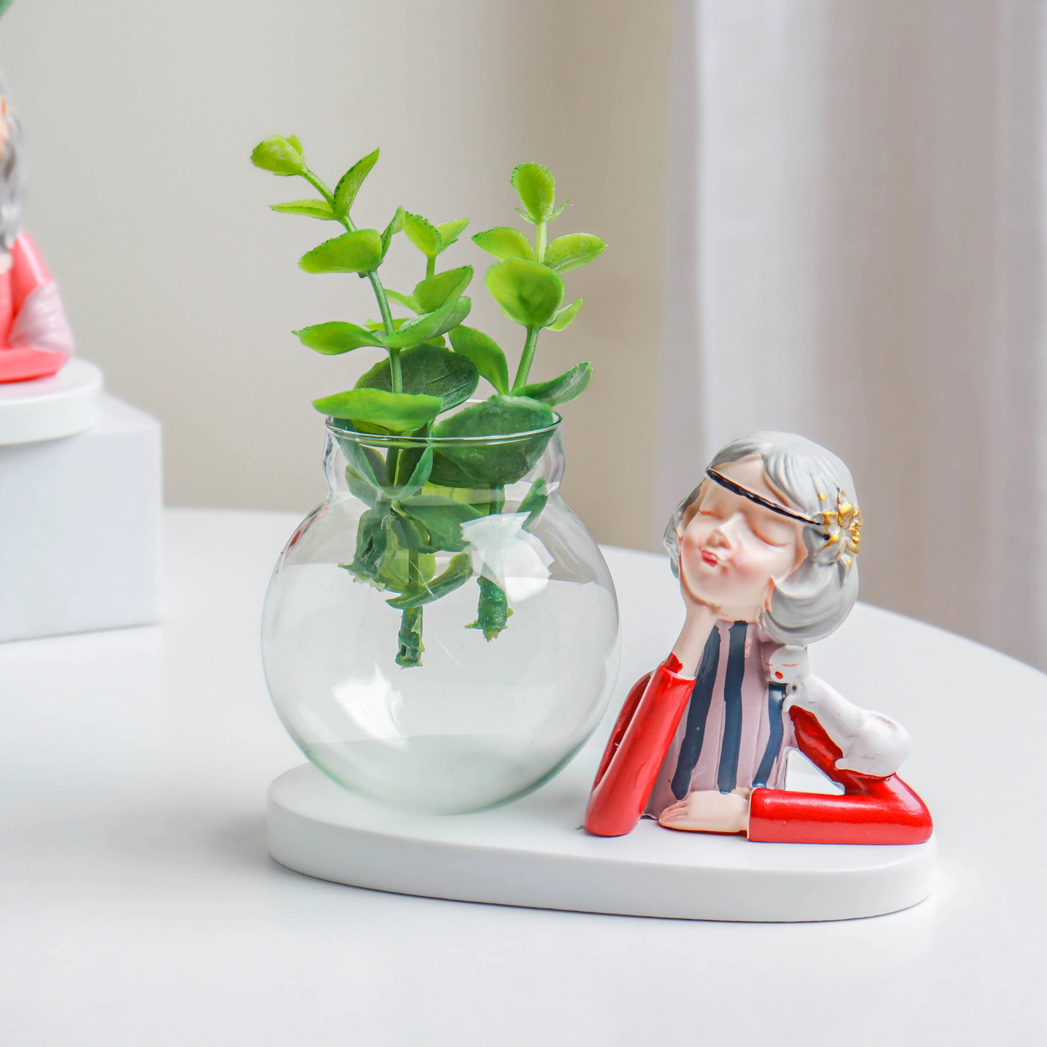 Vintage Figure Vase - Image 4