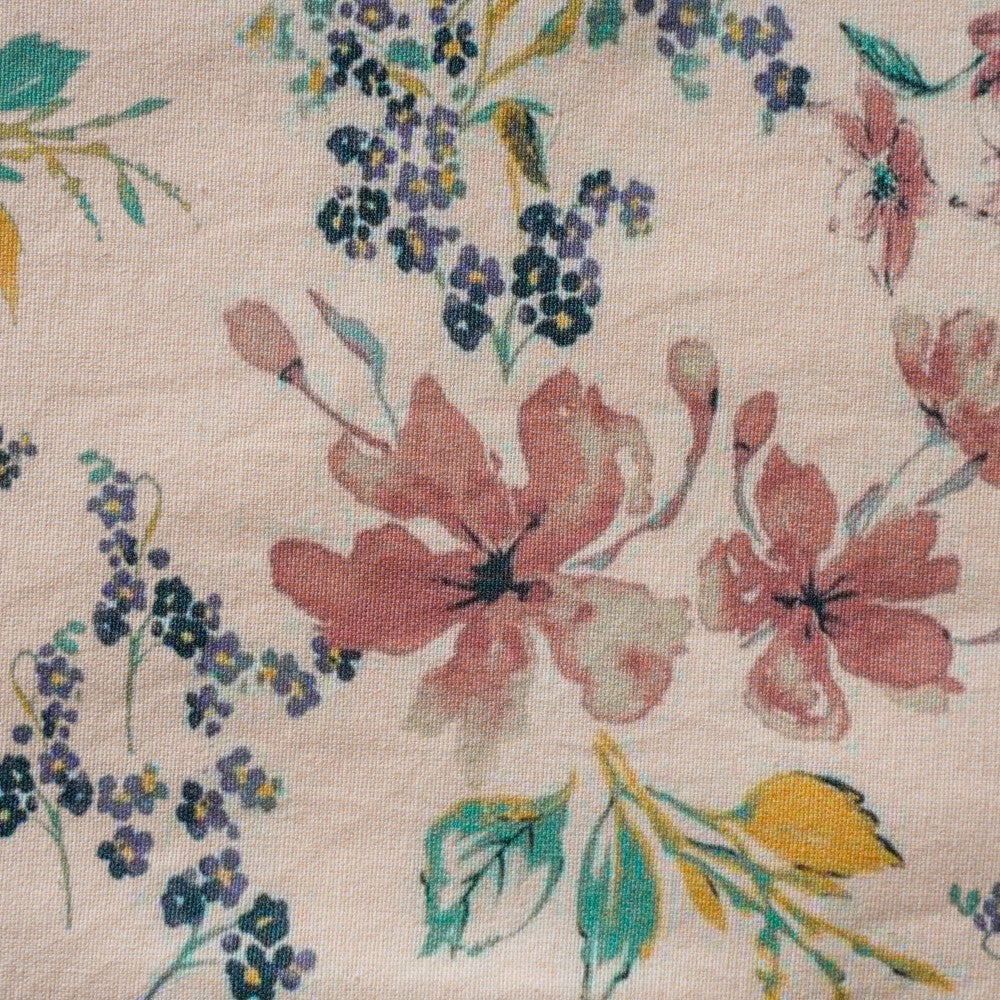 Vintage Florals Cotton Printed Table Mat Set Of 6 - Image 5