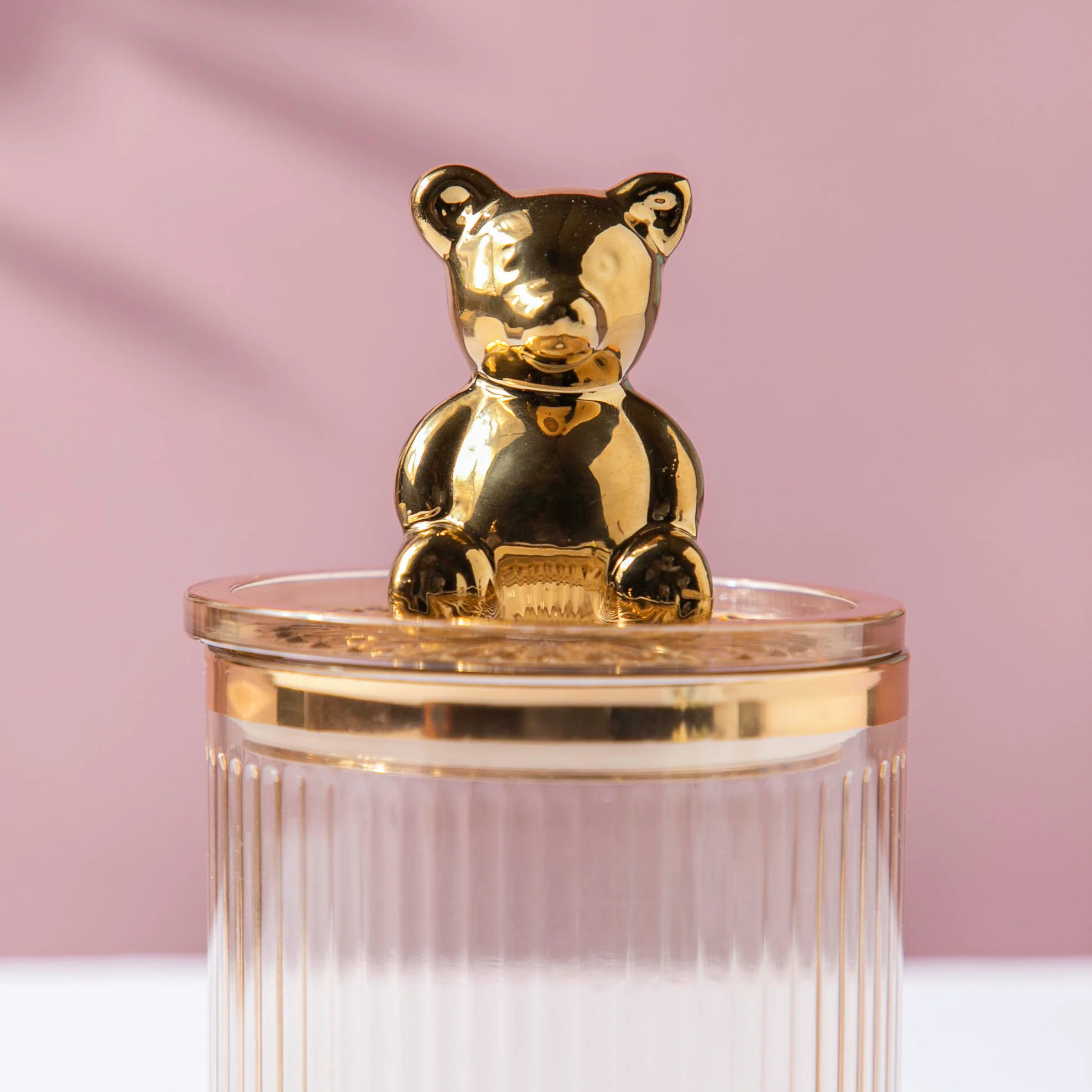 Vintage Jar With Bear Lid Amber 350ml - Image 5