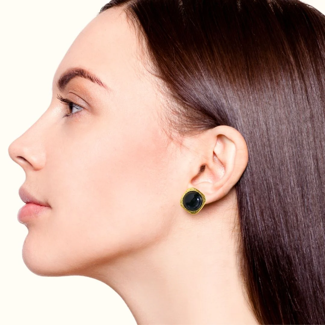 Vintage Nouveau Studs Black - Image 5