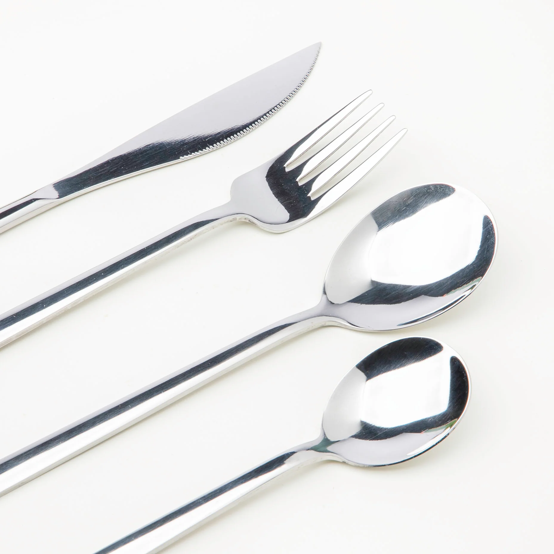 Vintage Stainless Steel Cutlery Set Of 4 Silver - Image 3