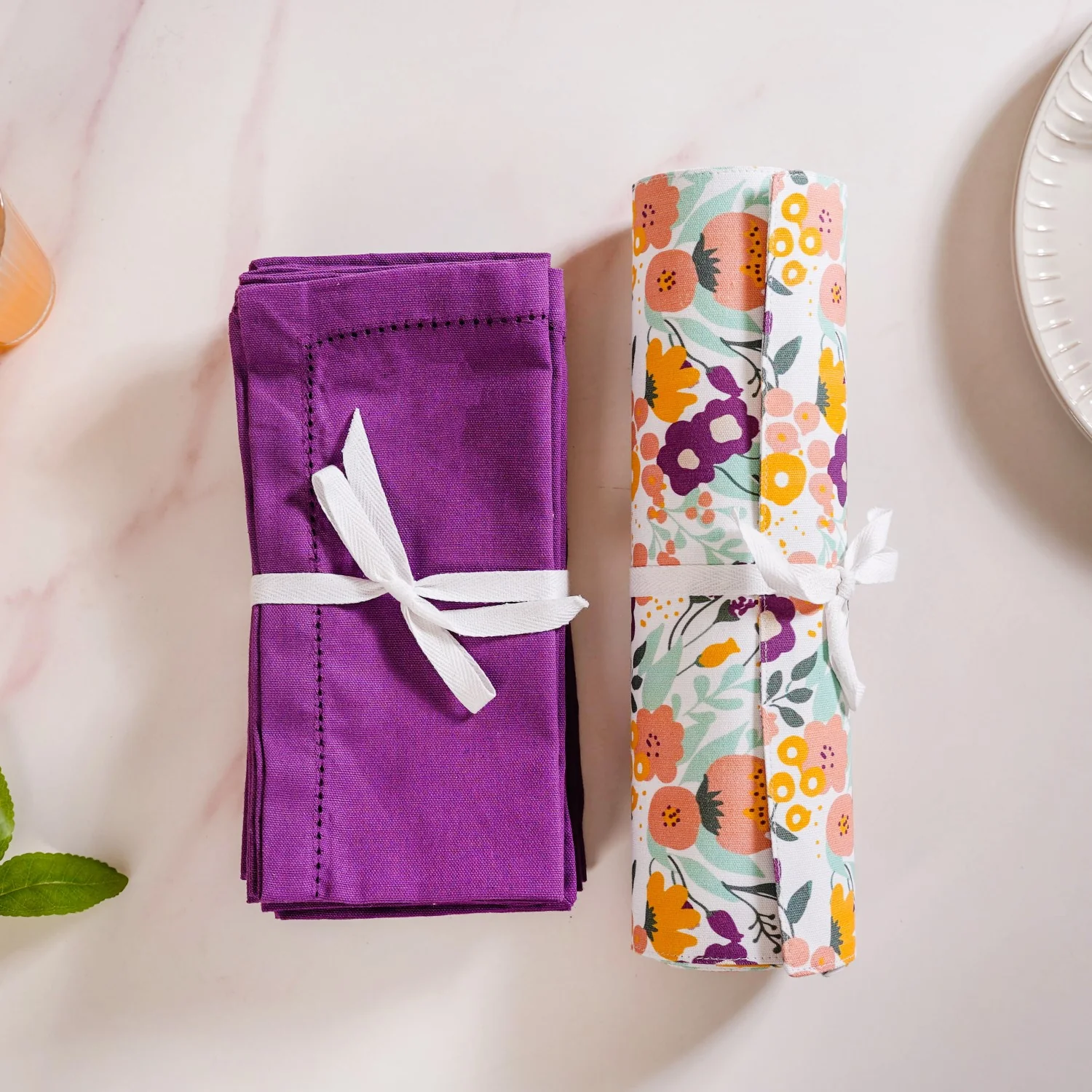 Viola Table Napkin And Mat Set Of 12 - Image 7