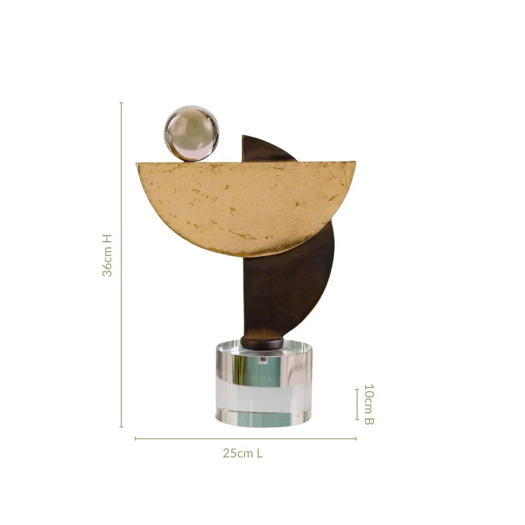 Visual Balance Abstract Art With Gold Foil - Image 3
