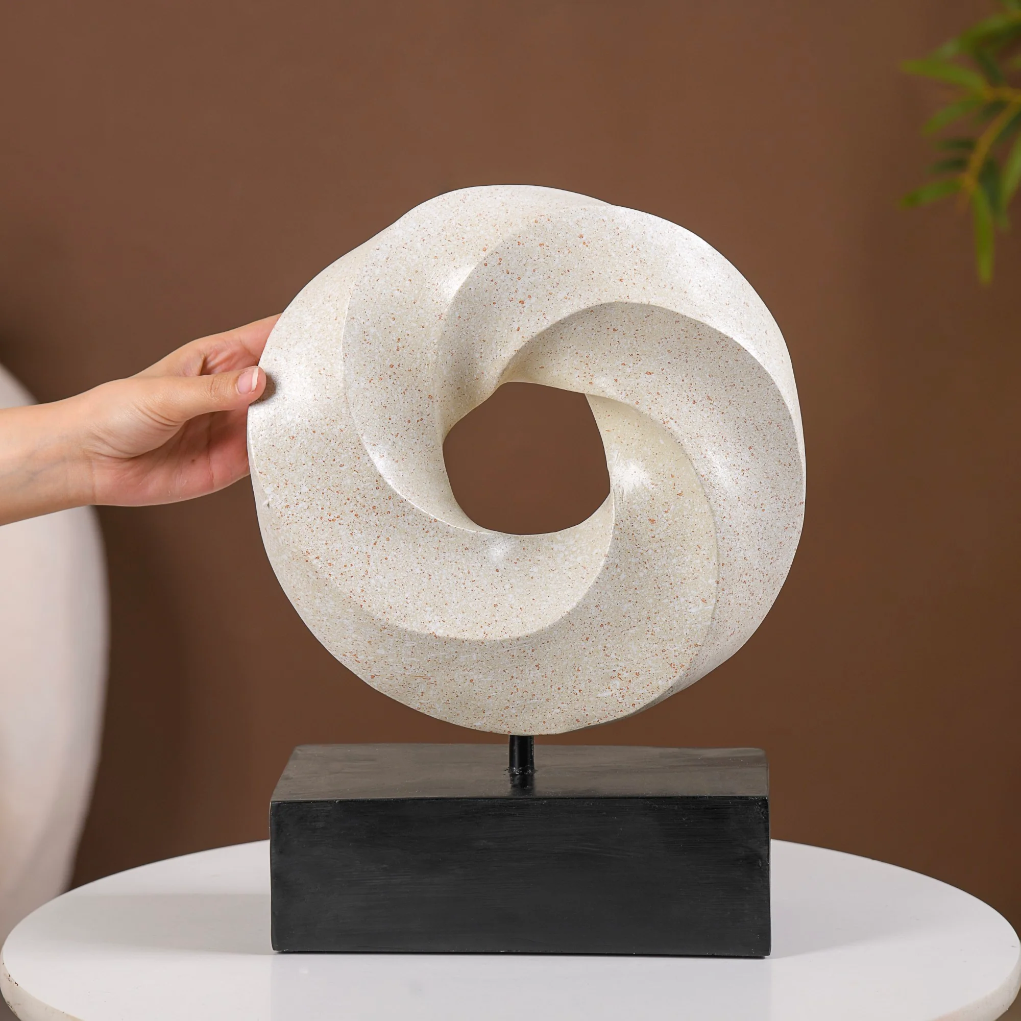 Vortex Art Decor Showpiece White - Image 3