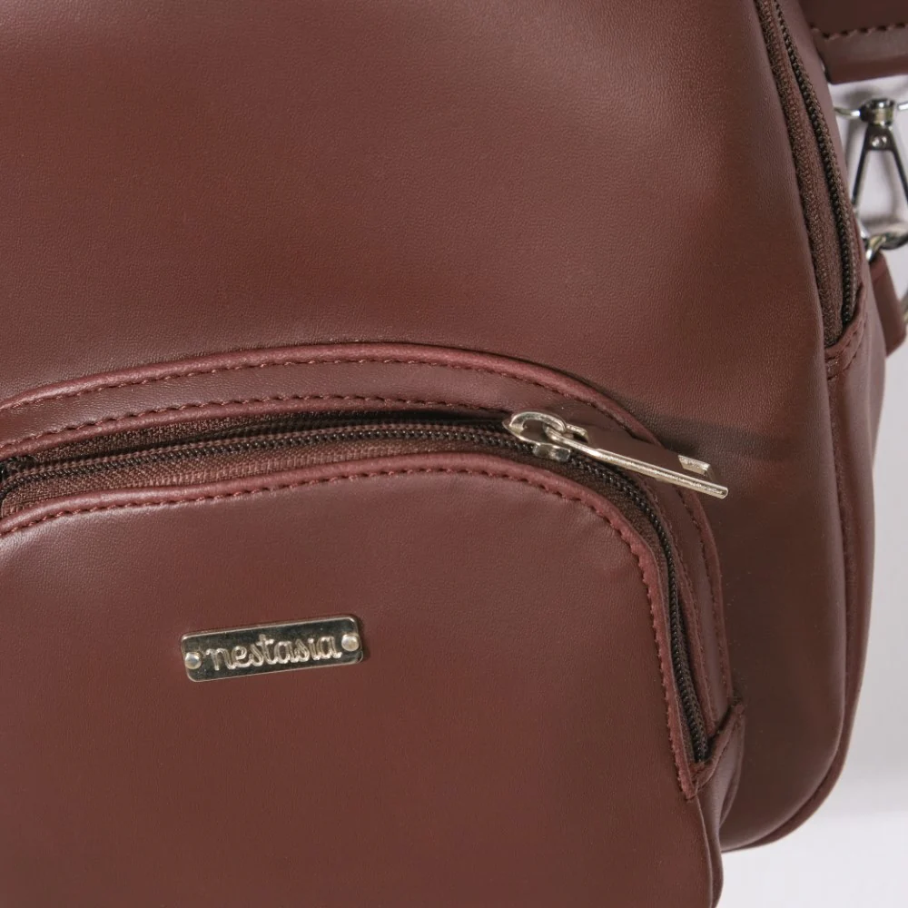 Voyager Crossbody Sling Bag Brown - Image 9