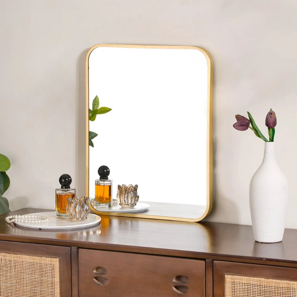 Wall Decor Mirror Gold 20 x 16 Inches - Image 6