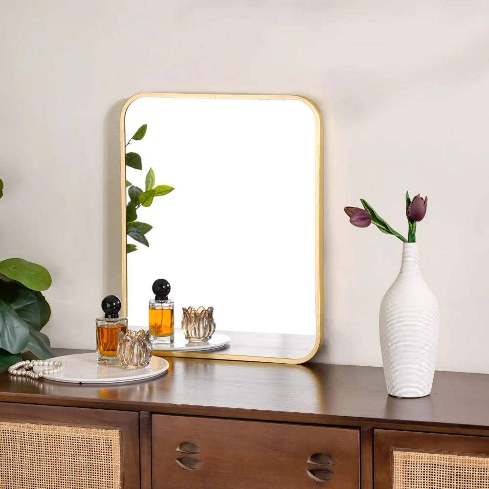 Wall Decor Mirror Gold 20 x 16 Inches - Image 8