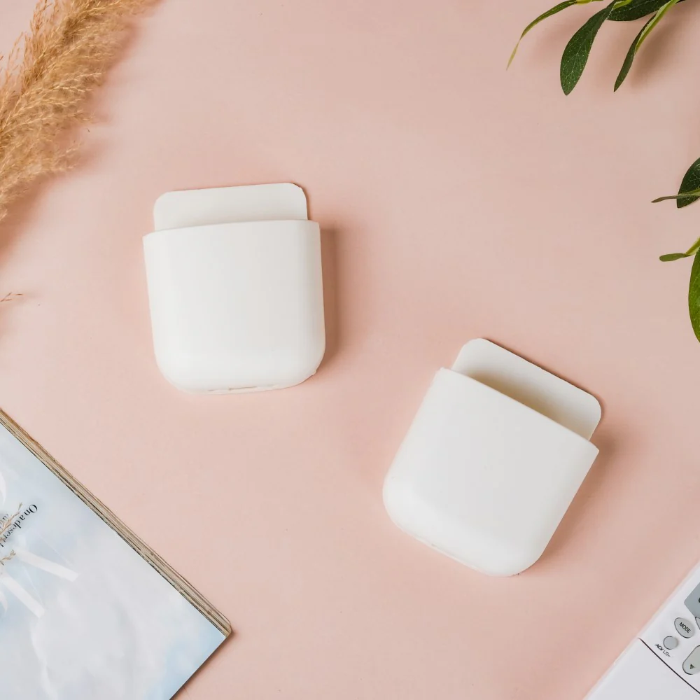 Wall Mounted Phone Storage Case White Set Of 2 - Image 3