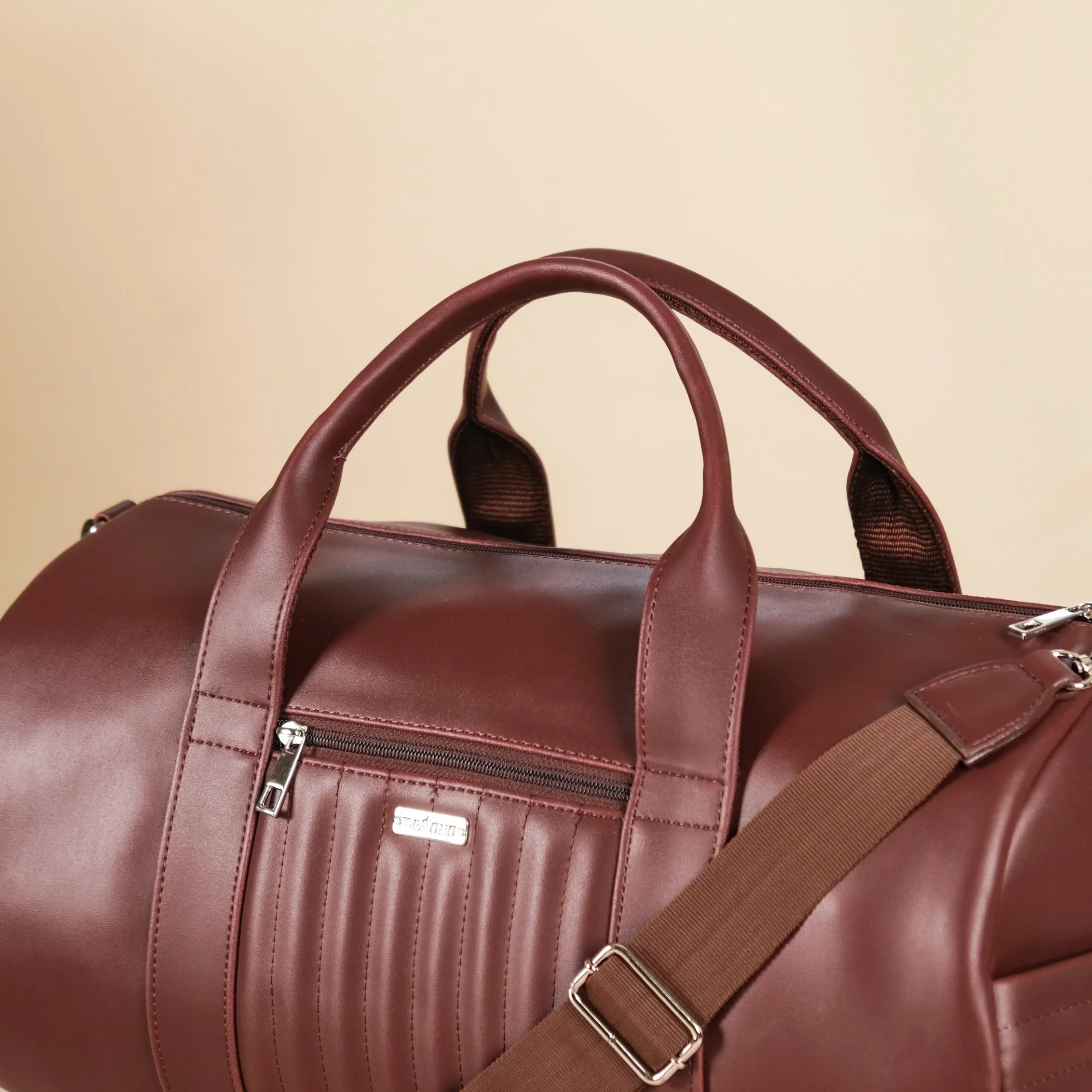 Wanderlust Duffel Bag Brown Set Of 2 - Image 8