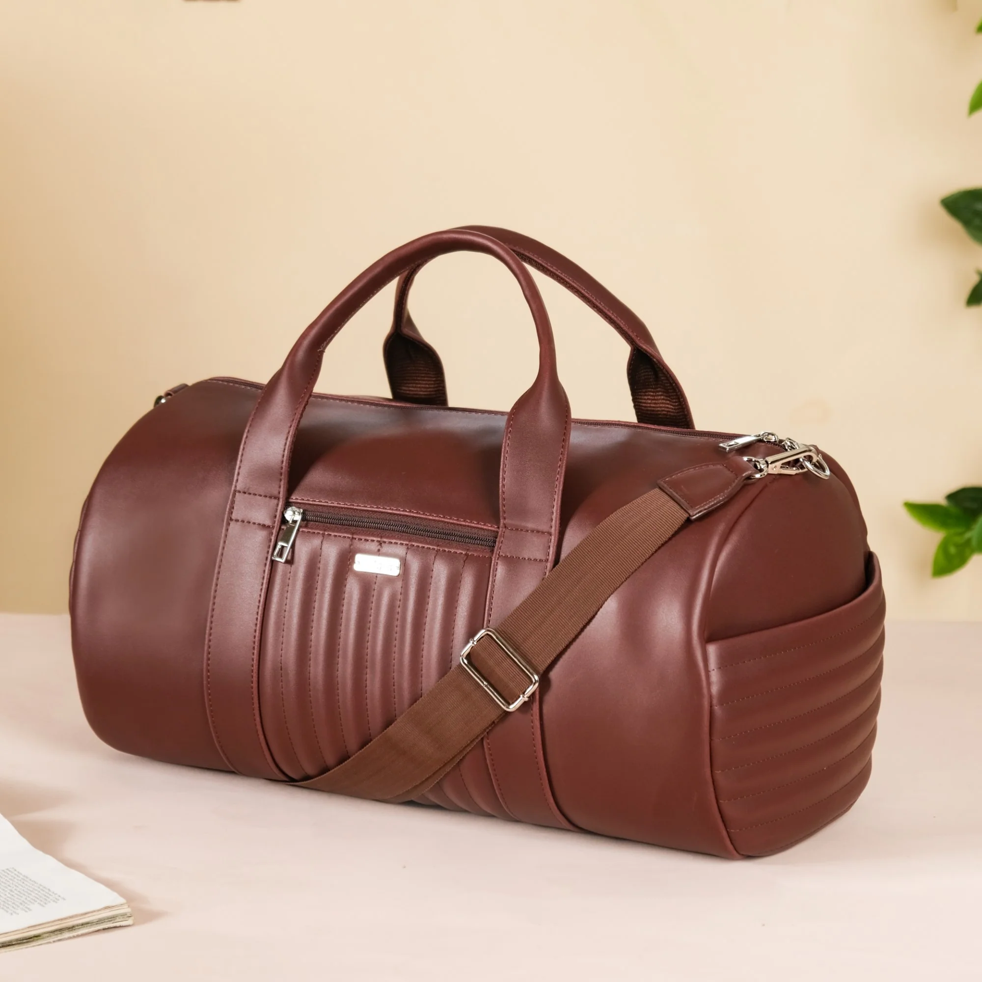 Wanderlust Duffel Bag Brown Set Of 2 - Image 9