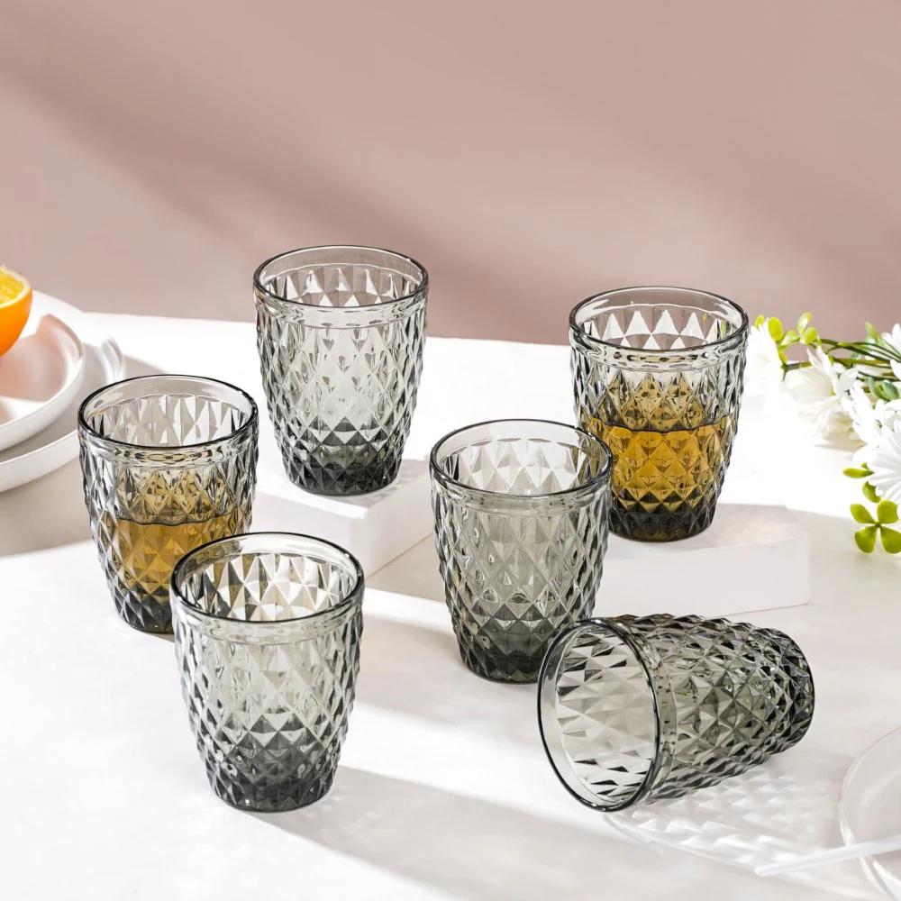 Water Glass Ash Grey Set Of 6 250 ml - Image 10