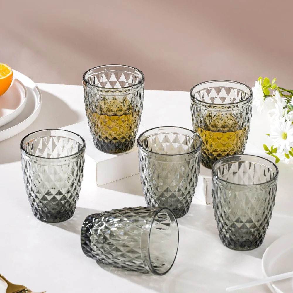 Water Glass Ash Grey Set Of 6 250 ml - Image 3