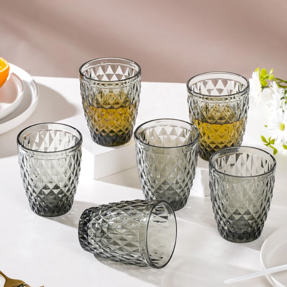 Water Glass Ash Grey Set Of 6 250 ml - Image 5