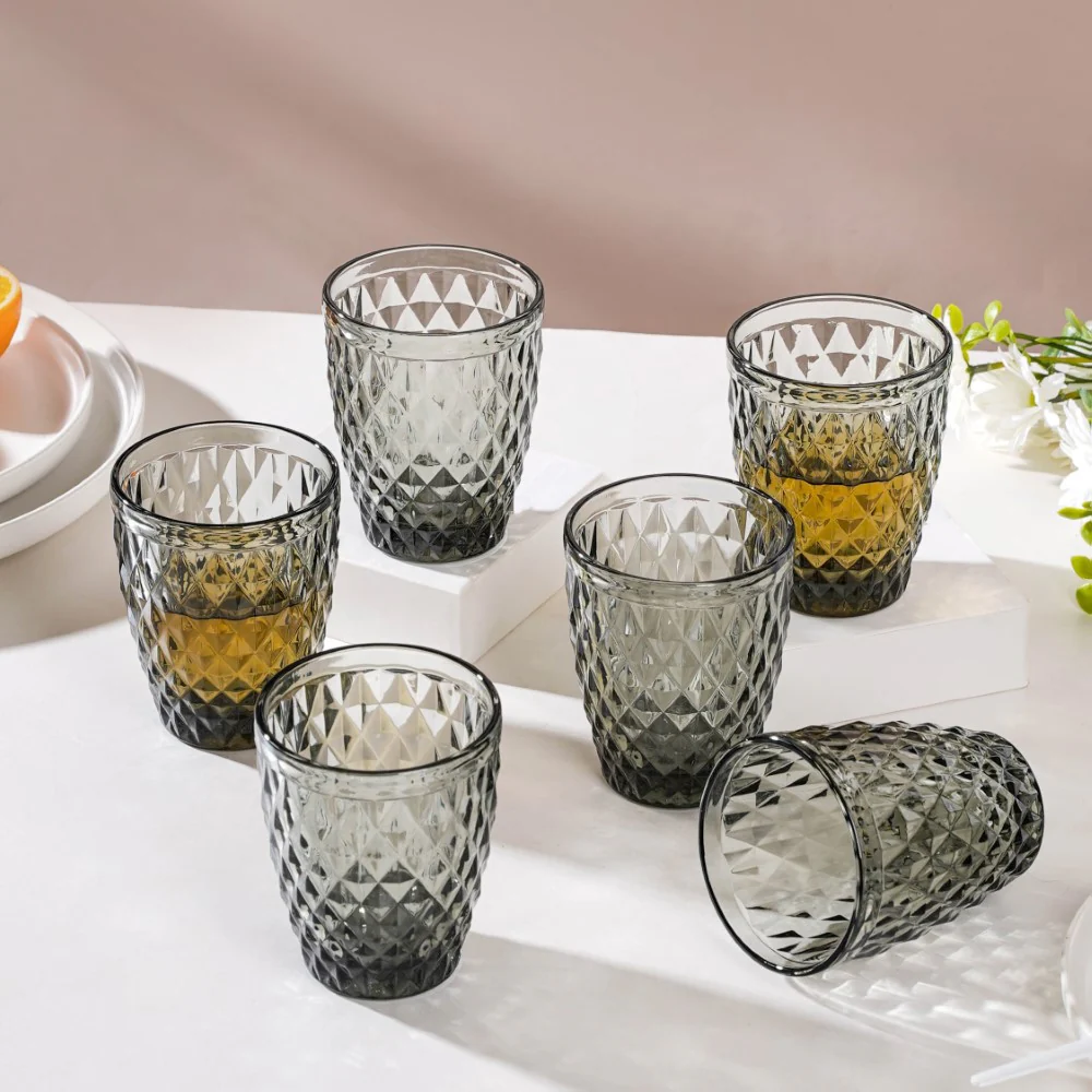 Water Glass Ash Grey Set Of 6 250 ml - Image 7