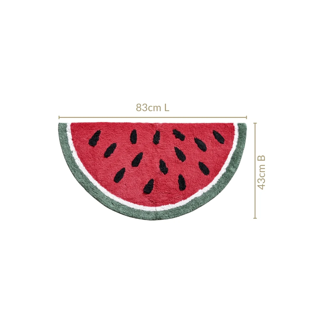 Watermelon Anti Slip Tufted Cotton Mat 83x43cm - Image 2