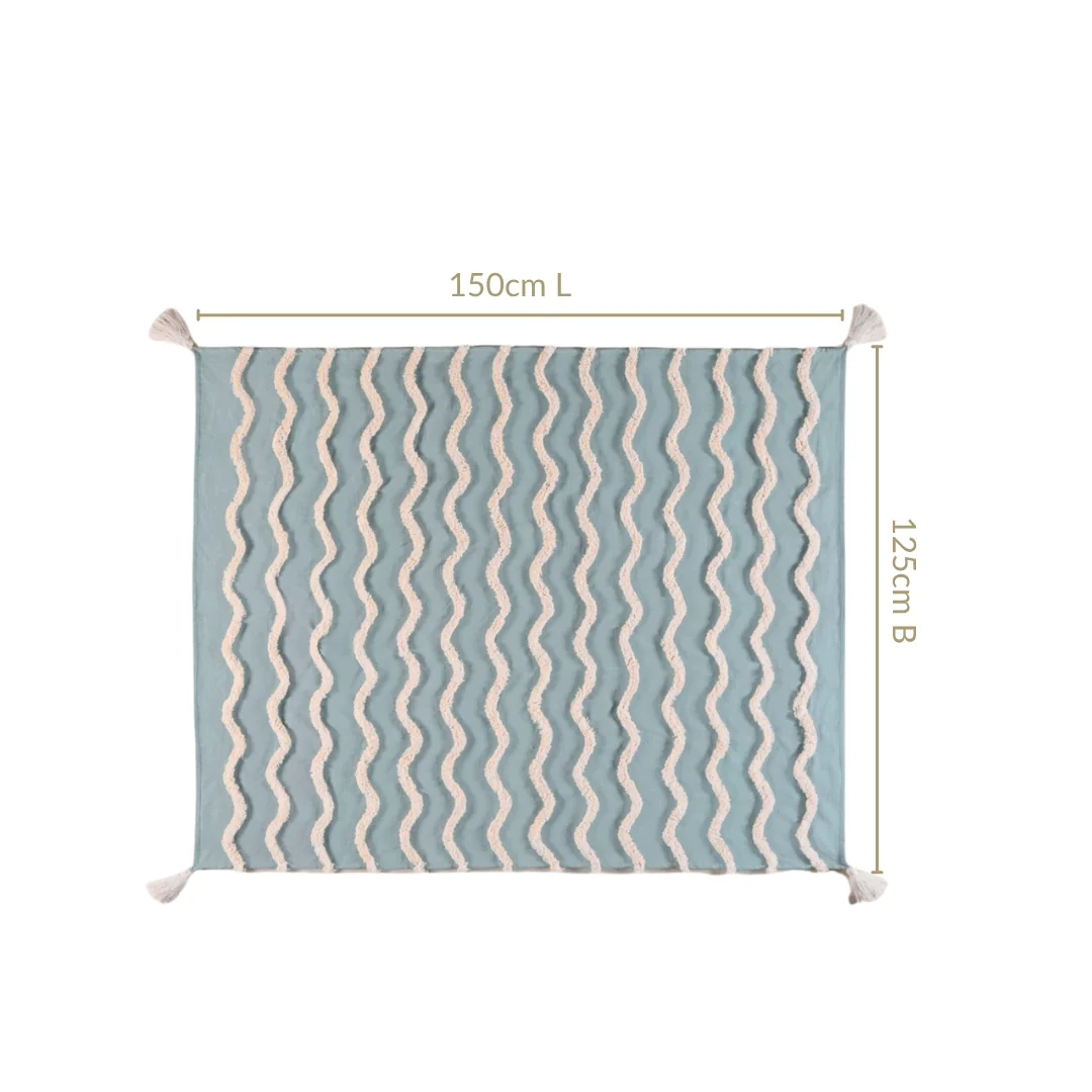Wave And Weave Pure Cotton Throw - Image 4