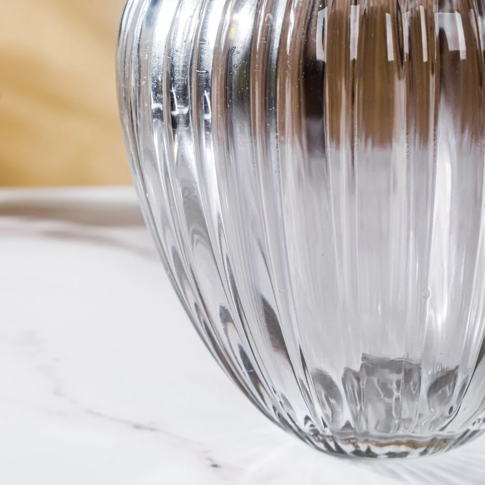 Wave Glass Flower Vase Large 8 Inch - Image 4