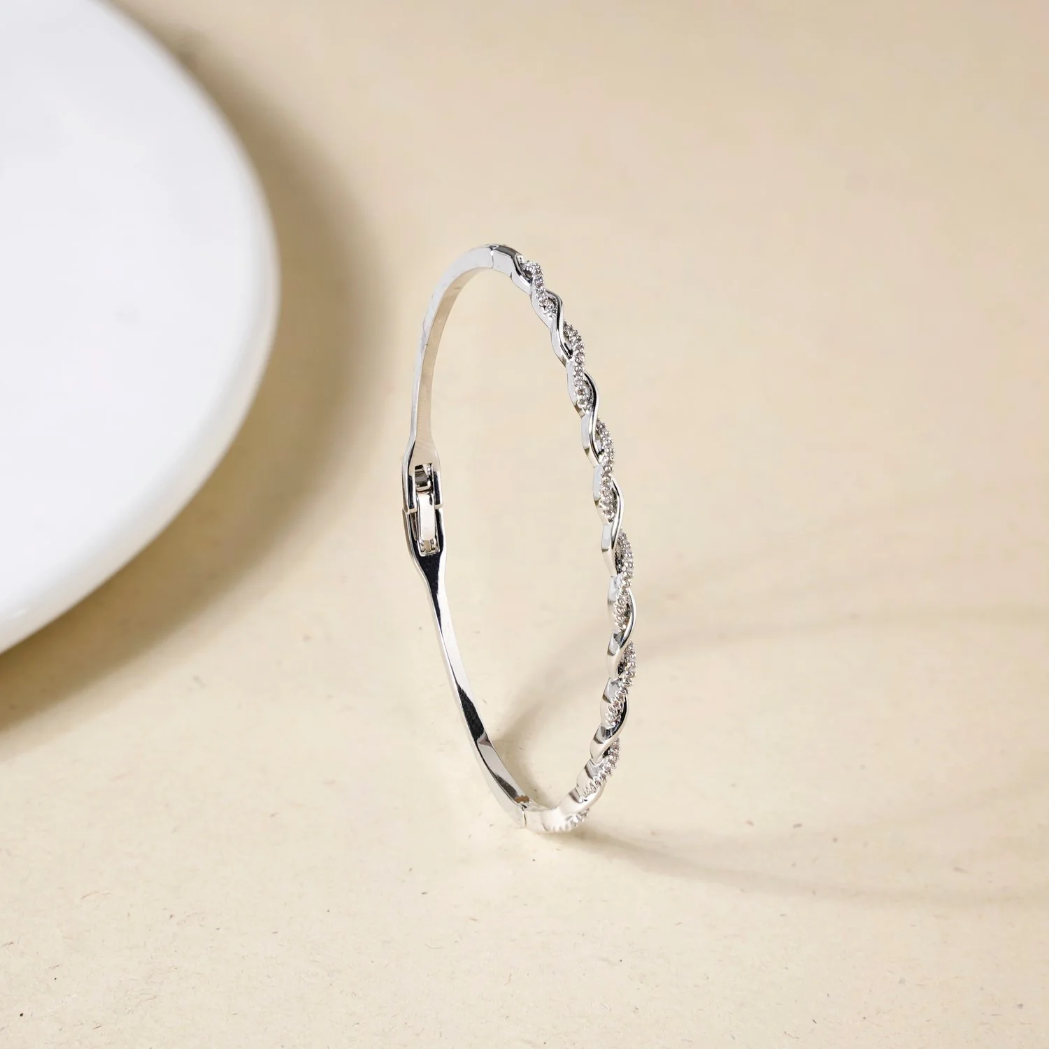 Waves And Swirls Silver Bracelet - Image 7