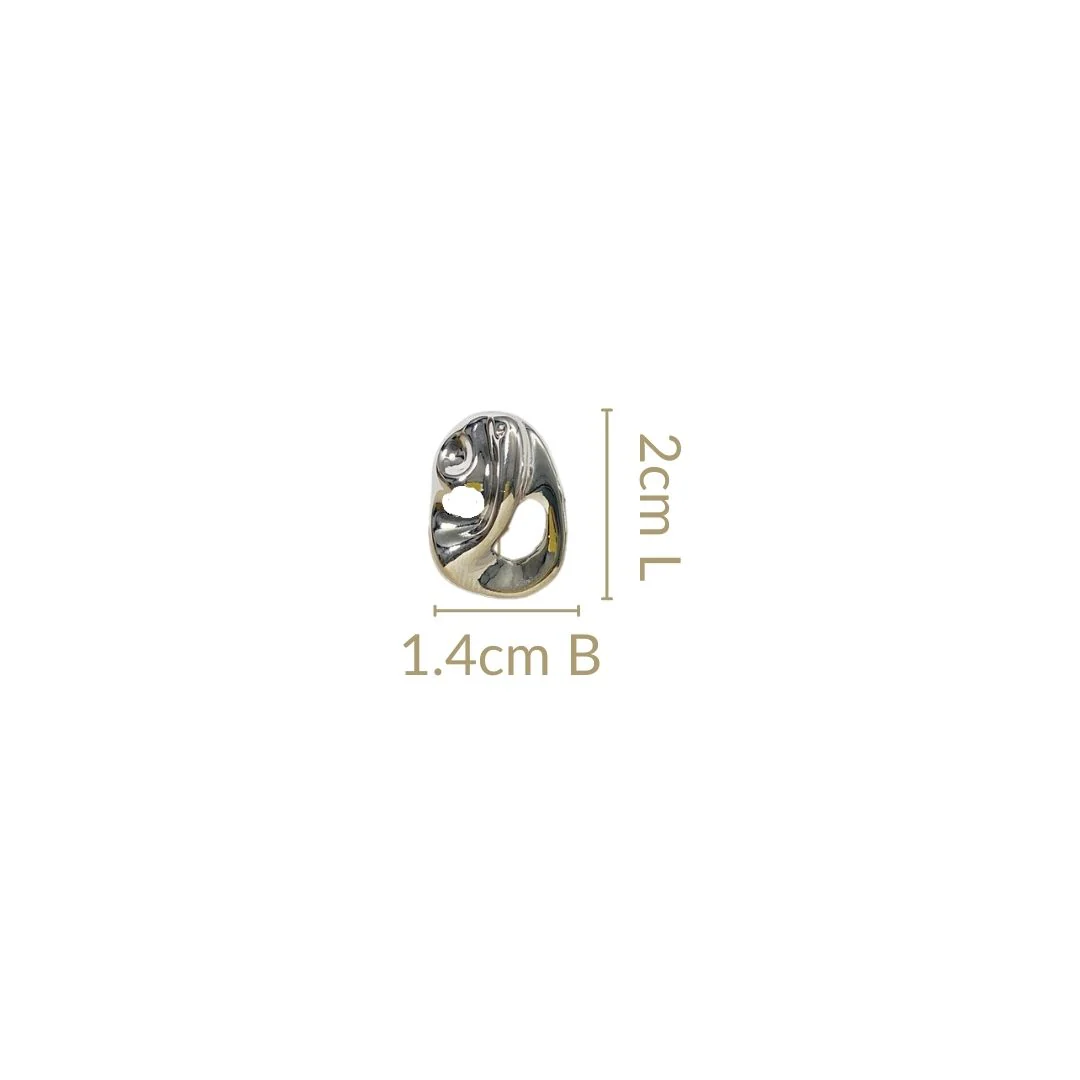 Wavestone Stud Earrings - Image 3