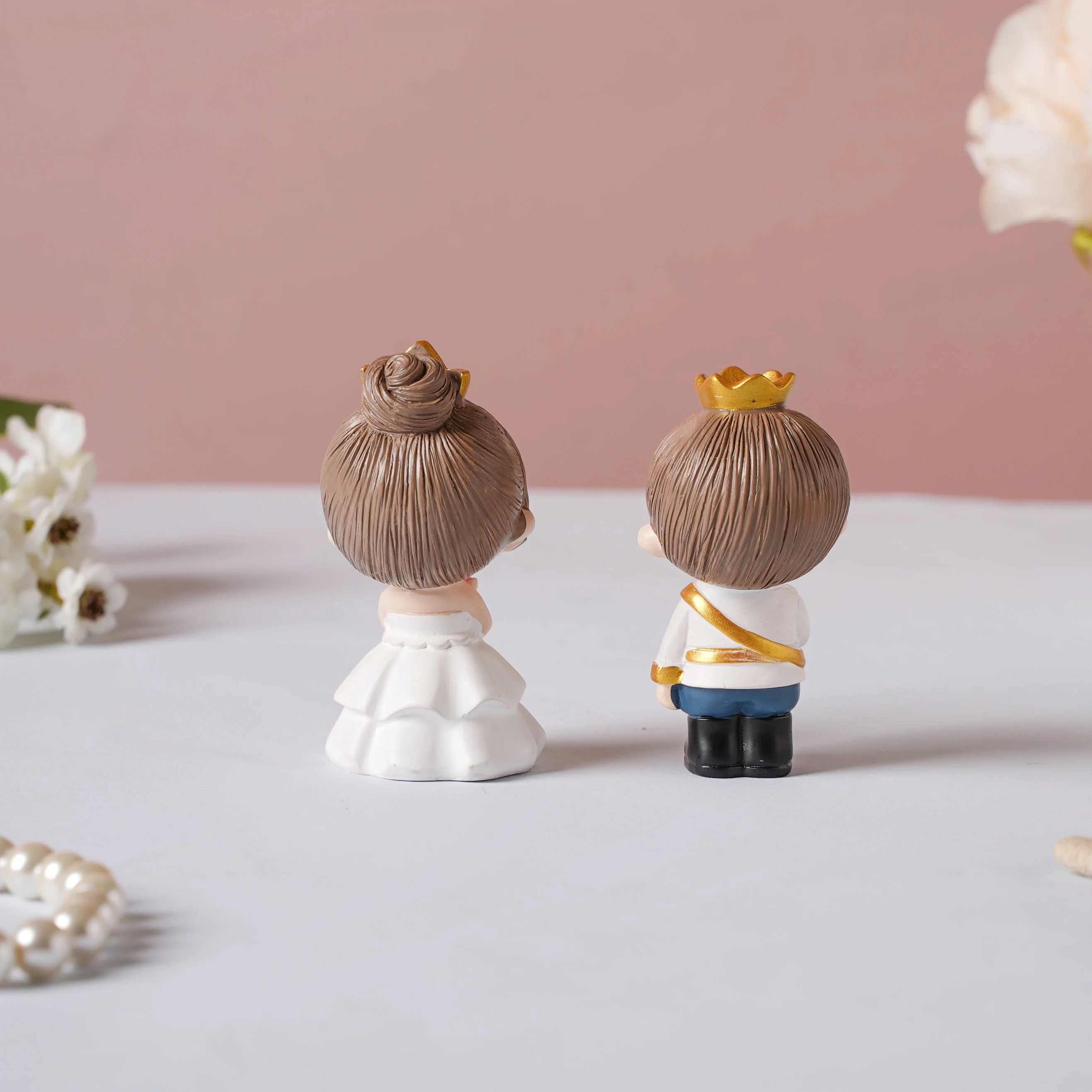 Wedding Couple Resin Showpiece Set Of 2 - Image 9