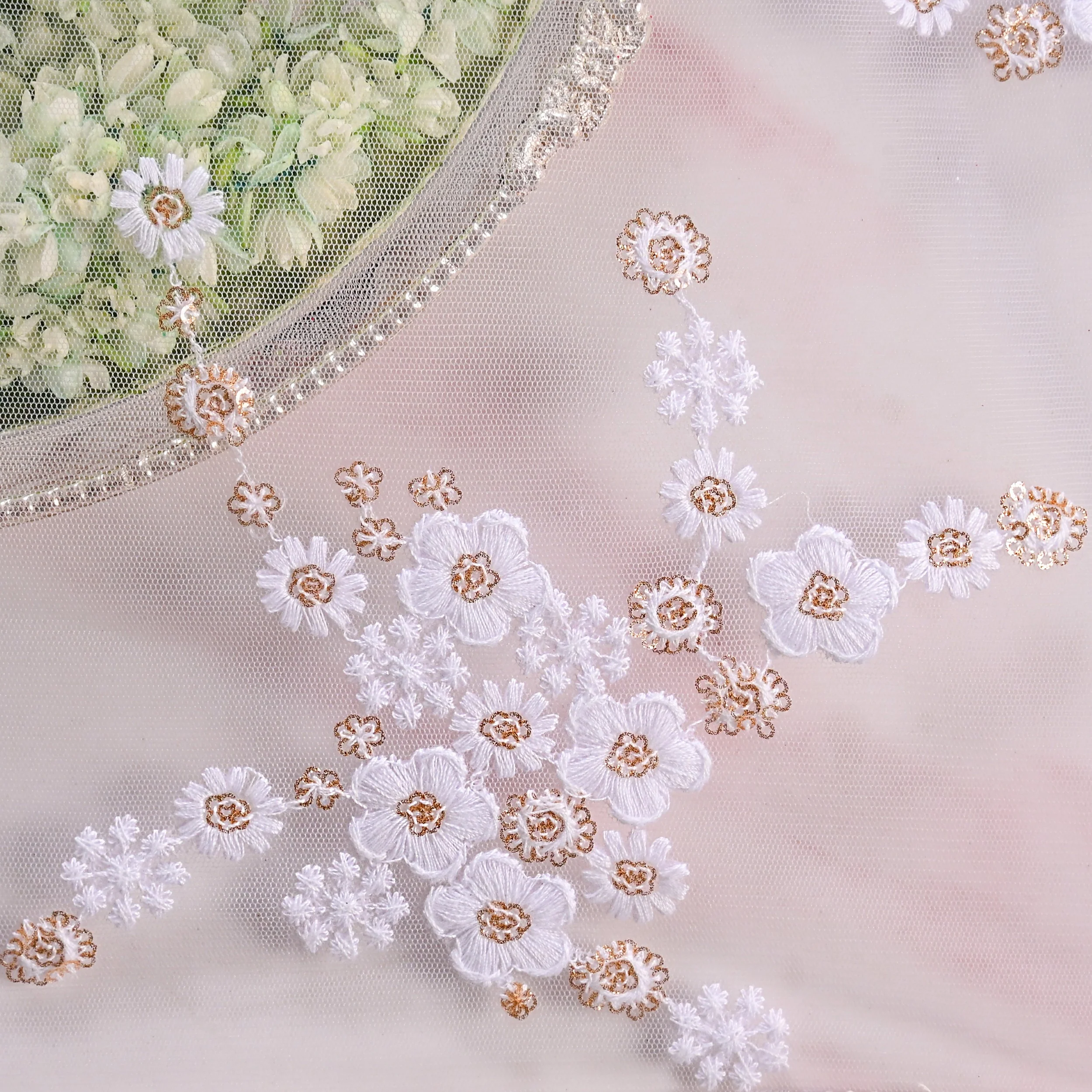 Wedding Floral Thali Cover Set Of 2 Lavender - Image 7