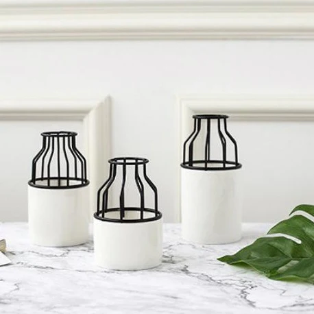 White Black Vase - Image 2