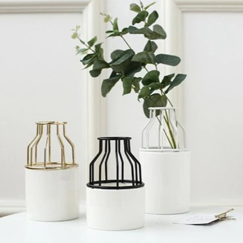 White Black Vase - Image 4