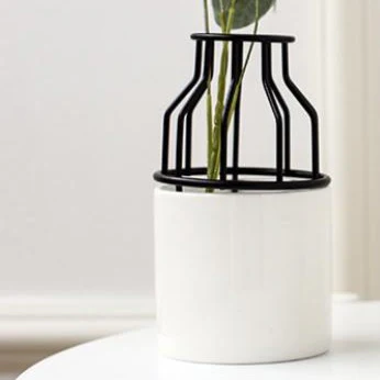 White Black Vase - Image 5