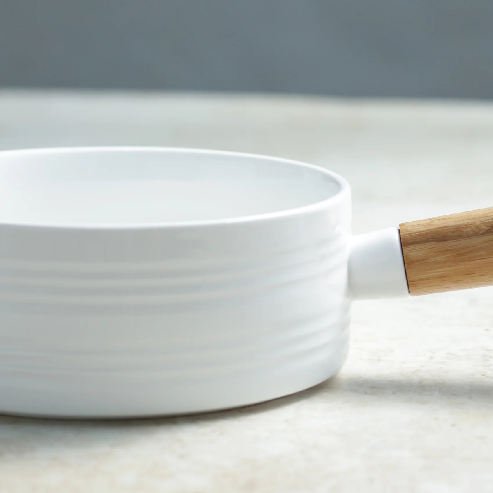 White Bowl with Handle - Image 9