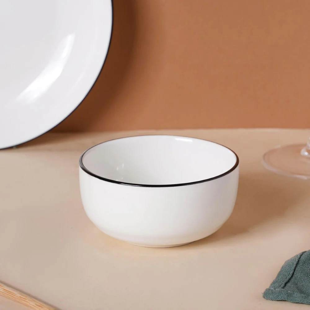 White 16 Piece Pasta Set For 4 - Image 3