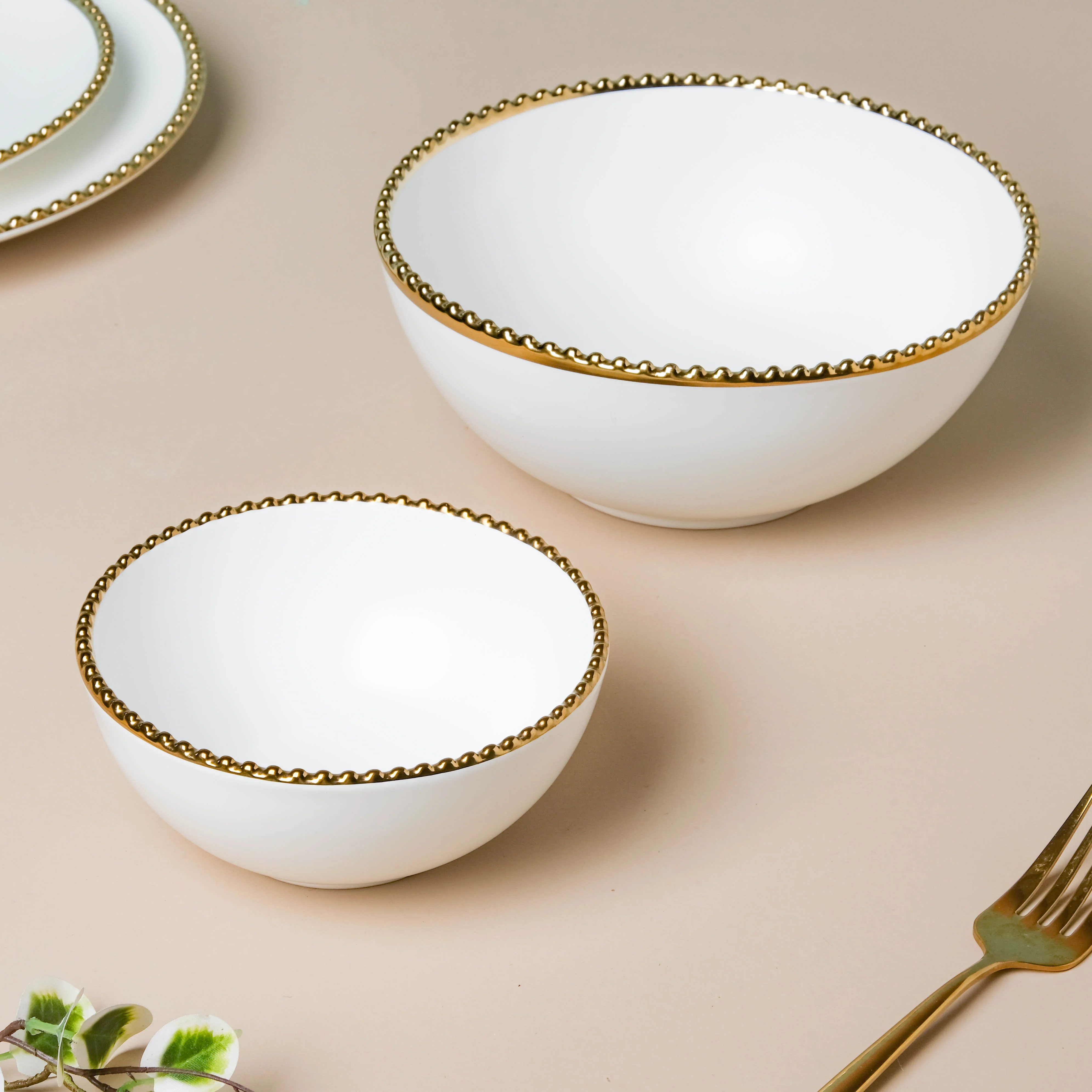 White Elysian 21 Piece Dinner Set For 6 - Image 12