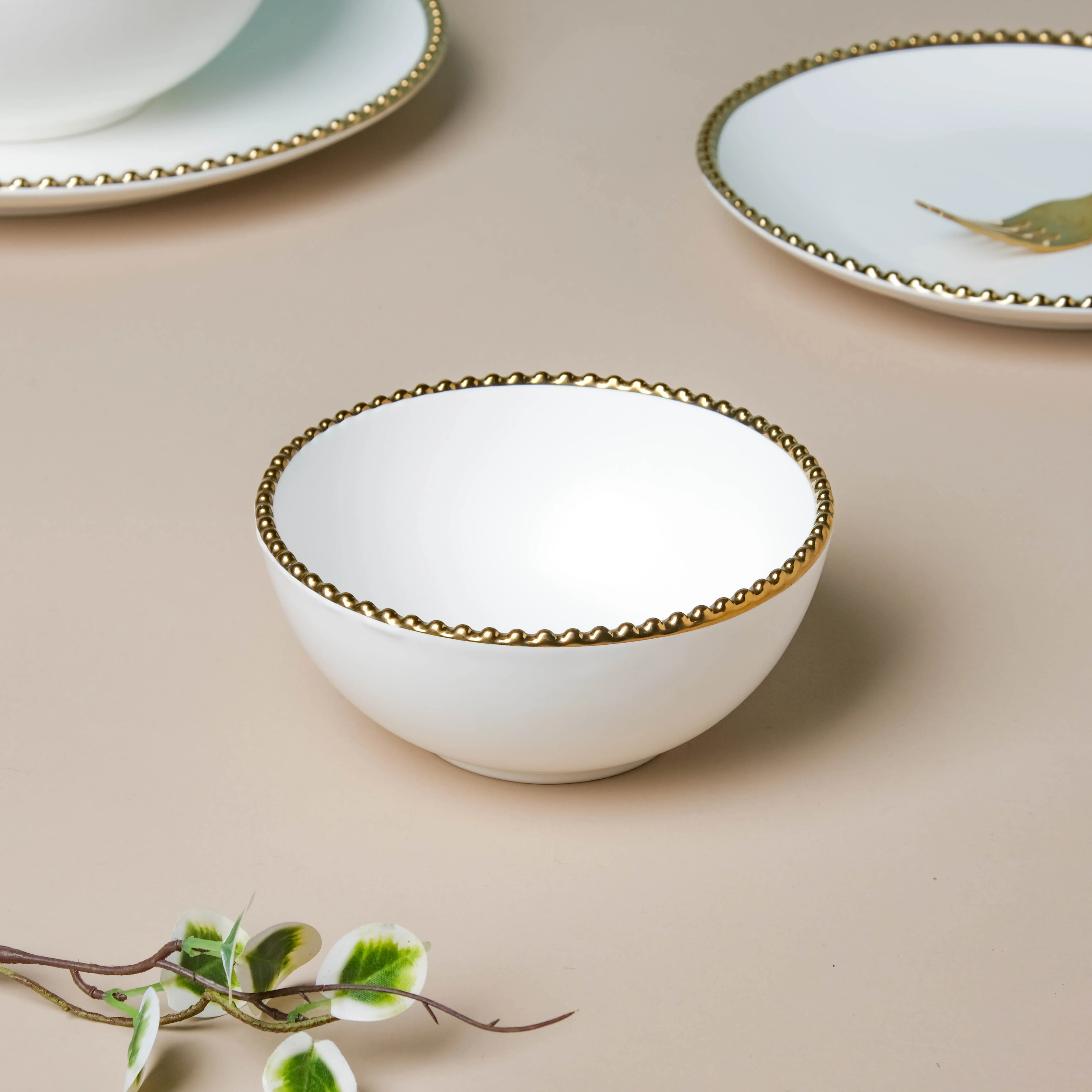White Elysian 21 Piece Dinner Set For 6 - Image 13