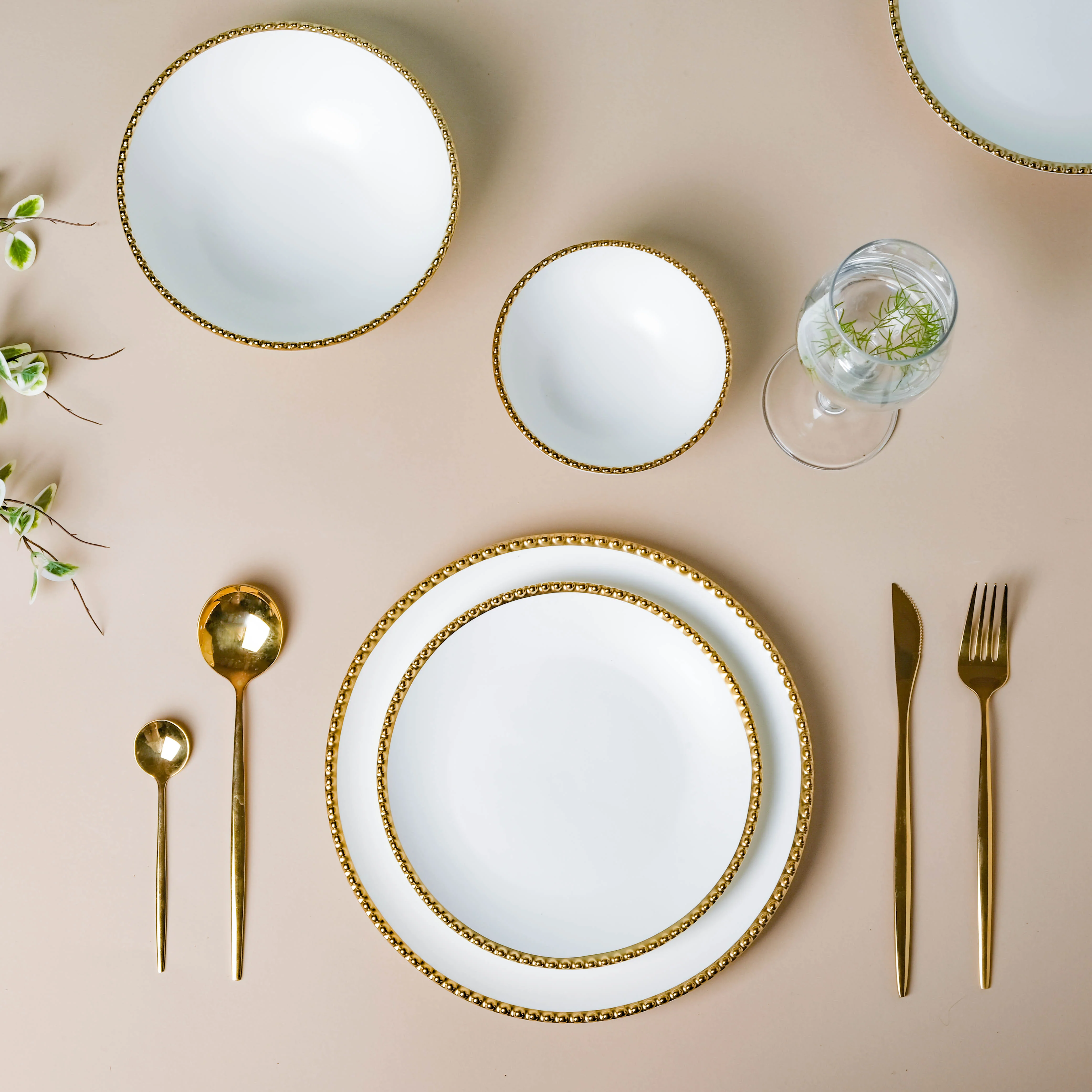 White Elysian 21 Piece Dinner Set For 6 - Image 2