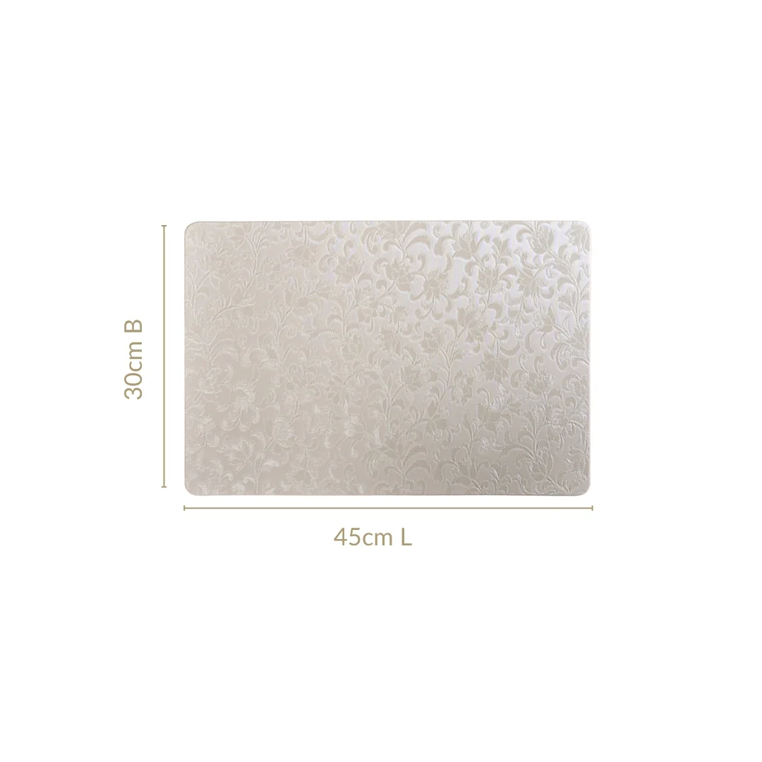 White Flower Placemat Set Of 6 - Image 4