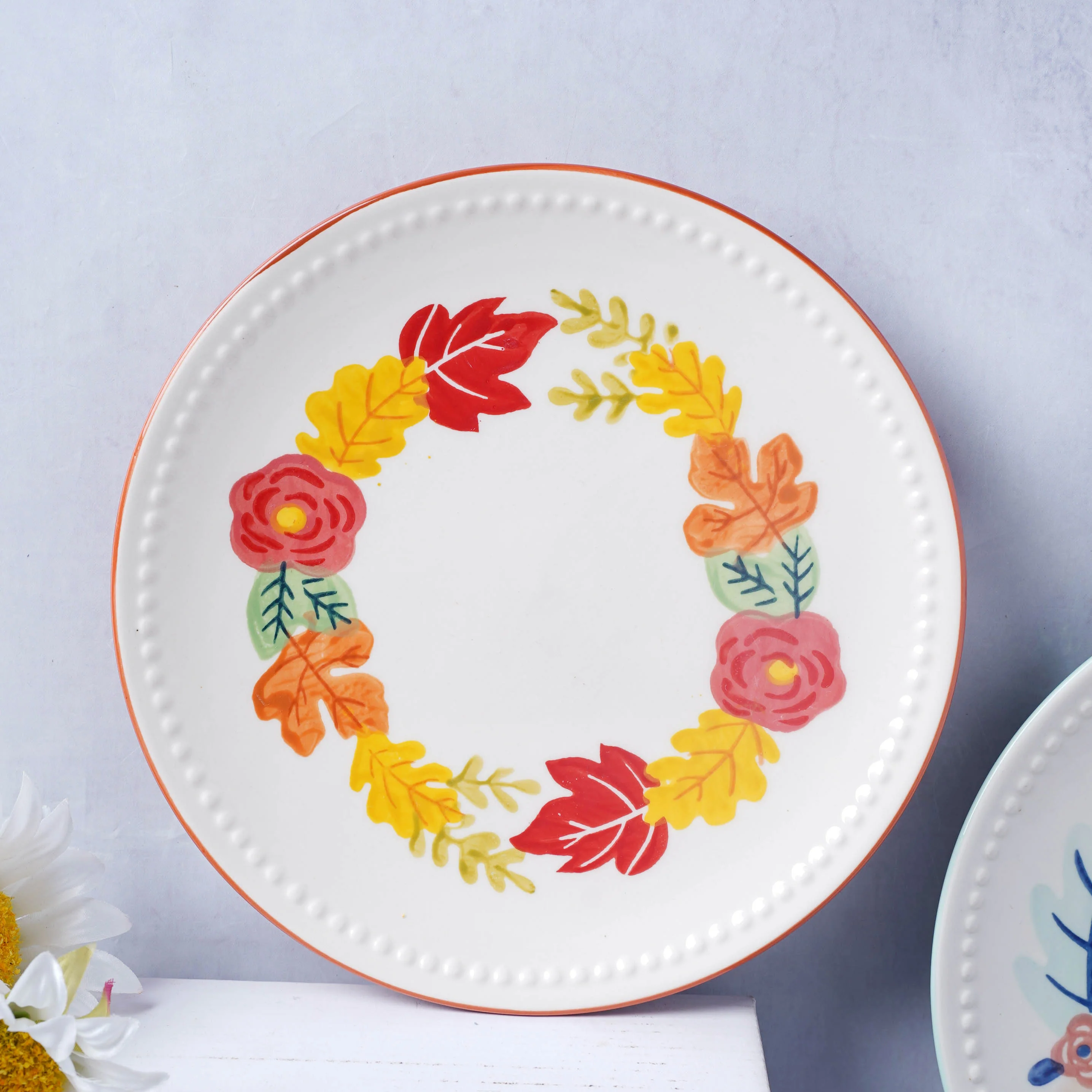 White Flower Plate - Image 11