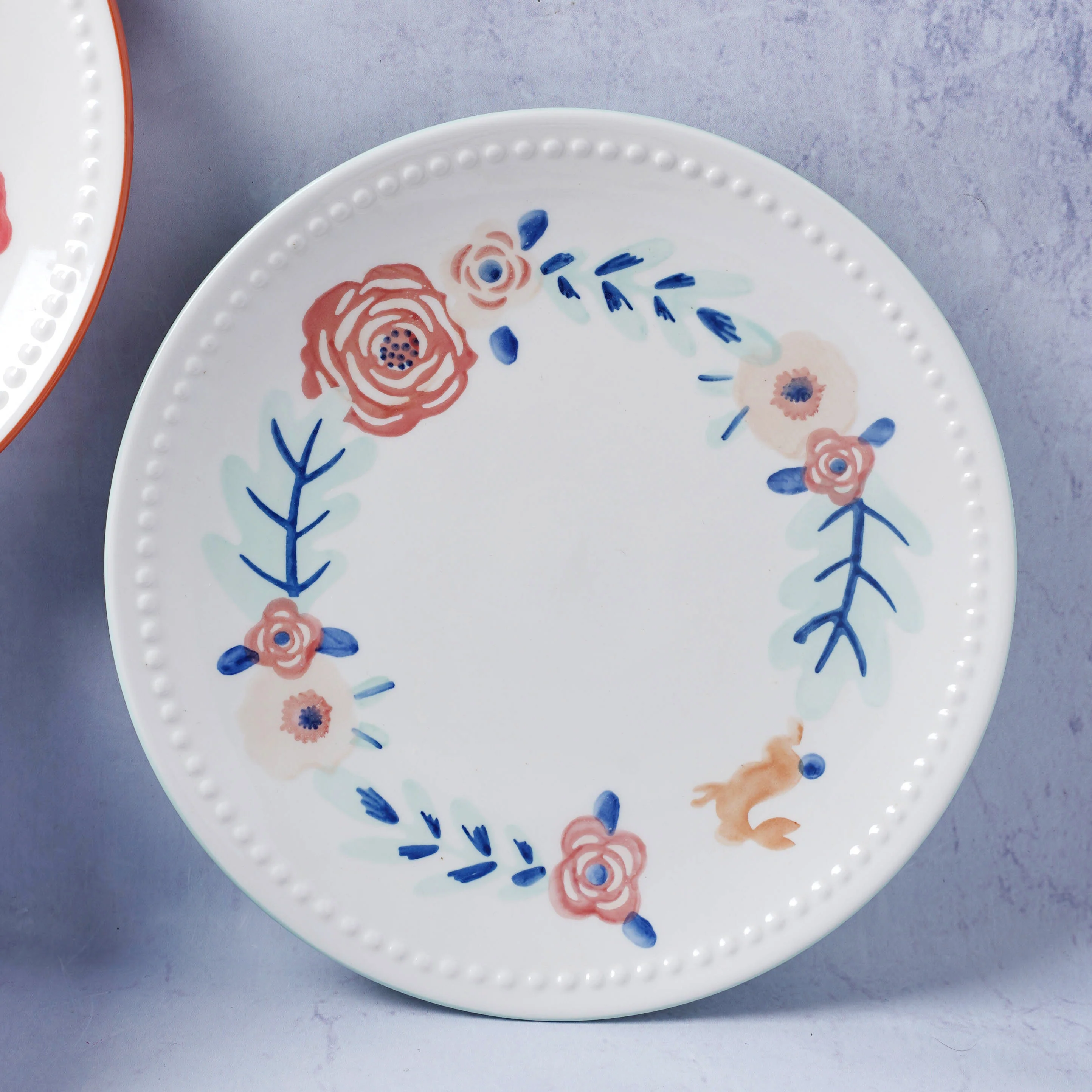 White Flower Plate - Image 12