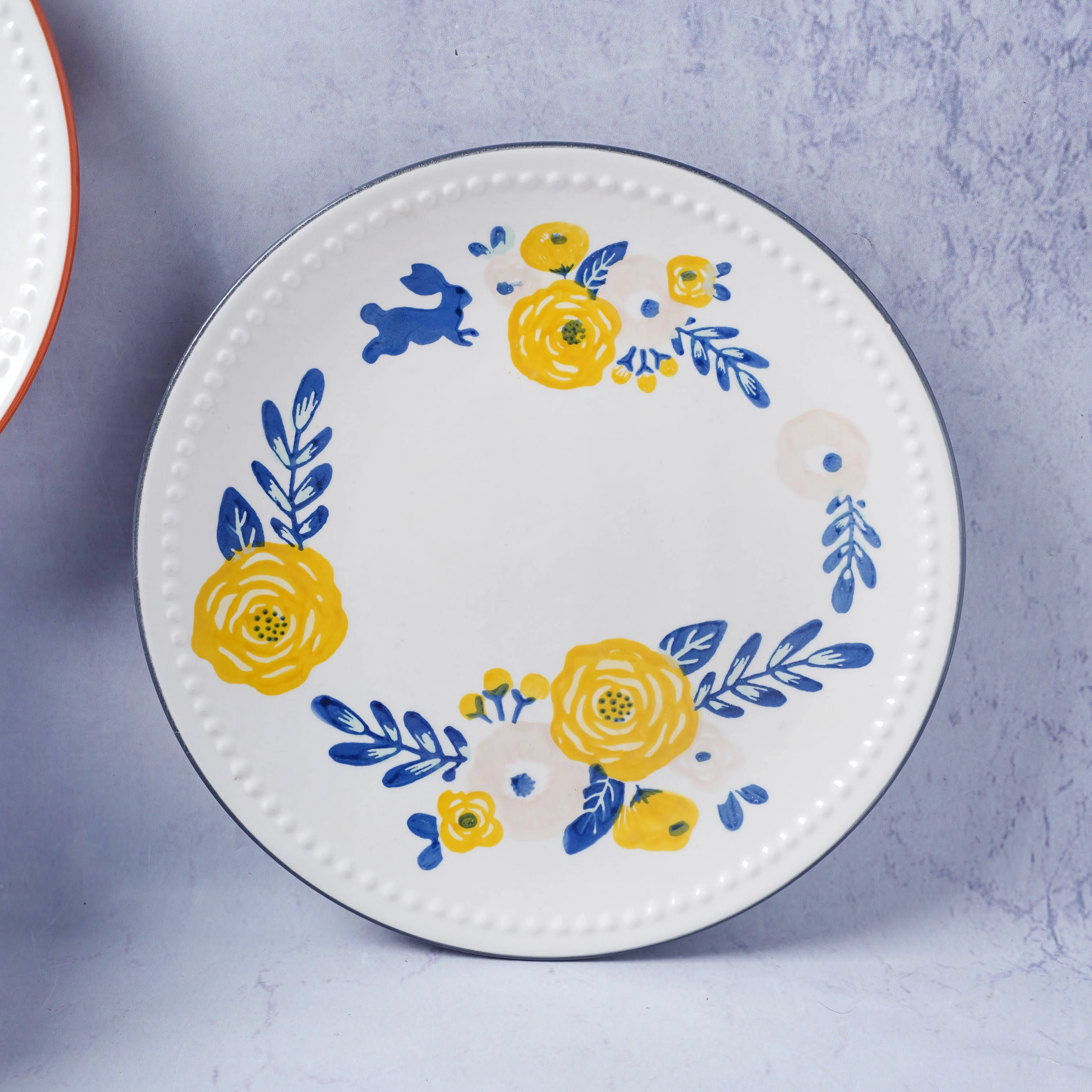White Flower Plate - Image 13