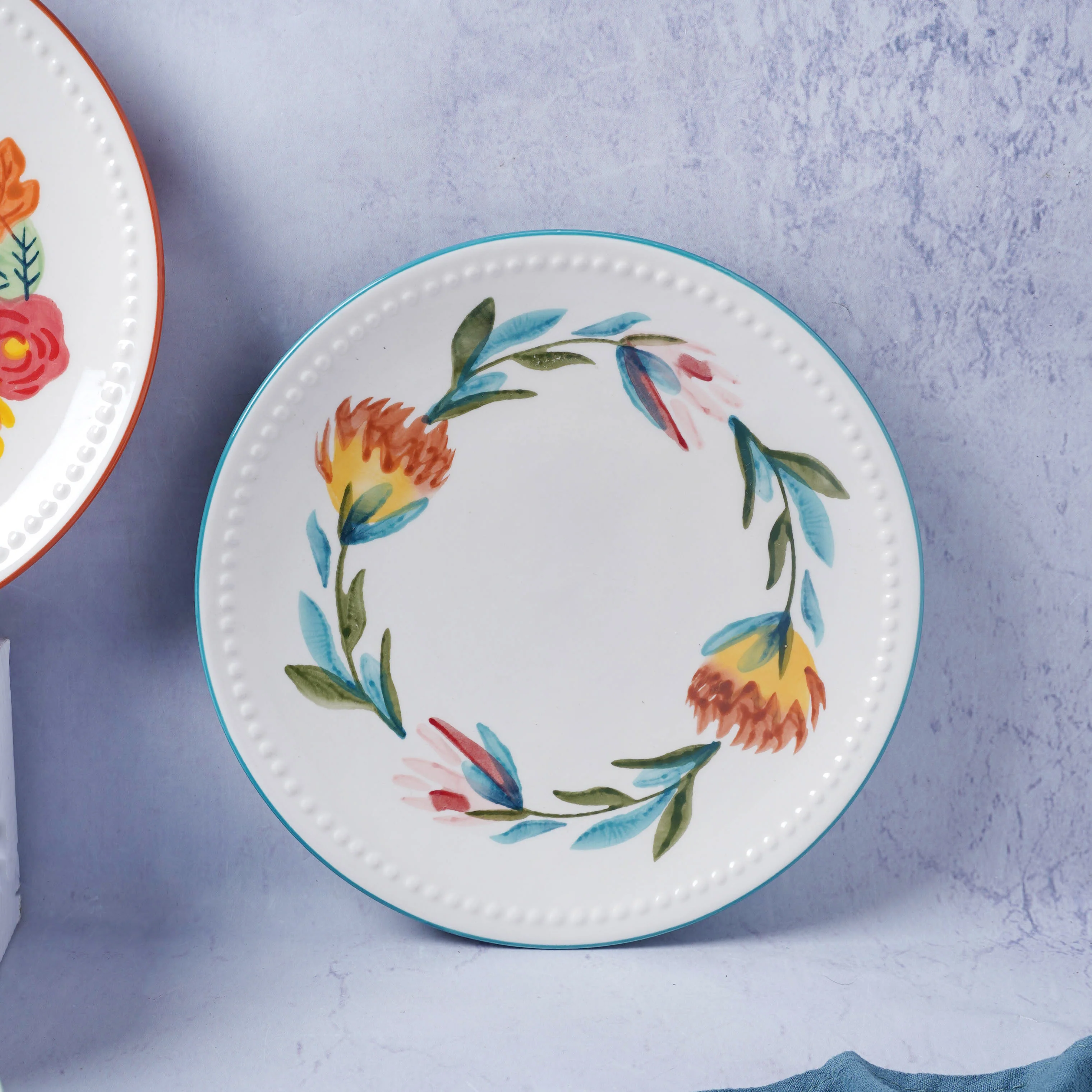 White Flower Plate - Image 14