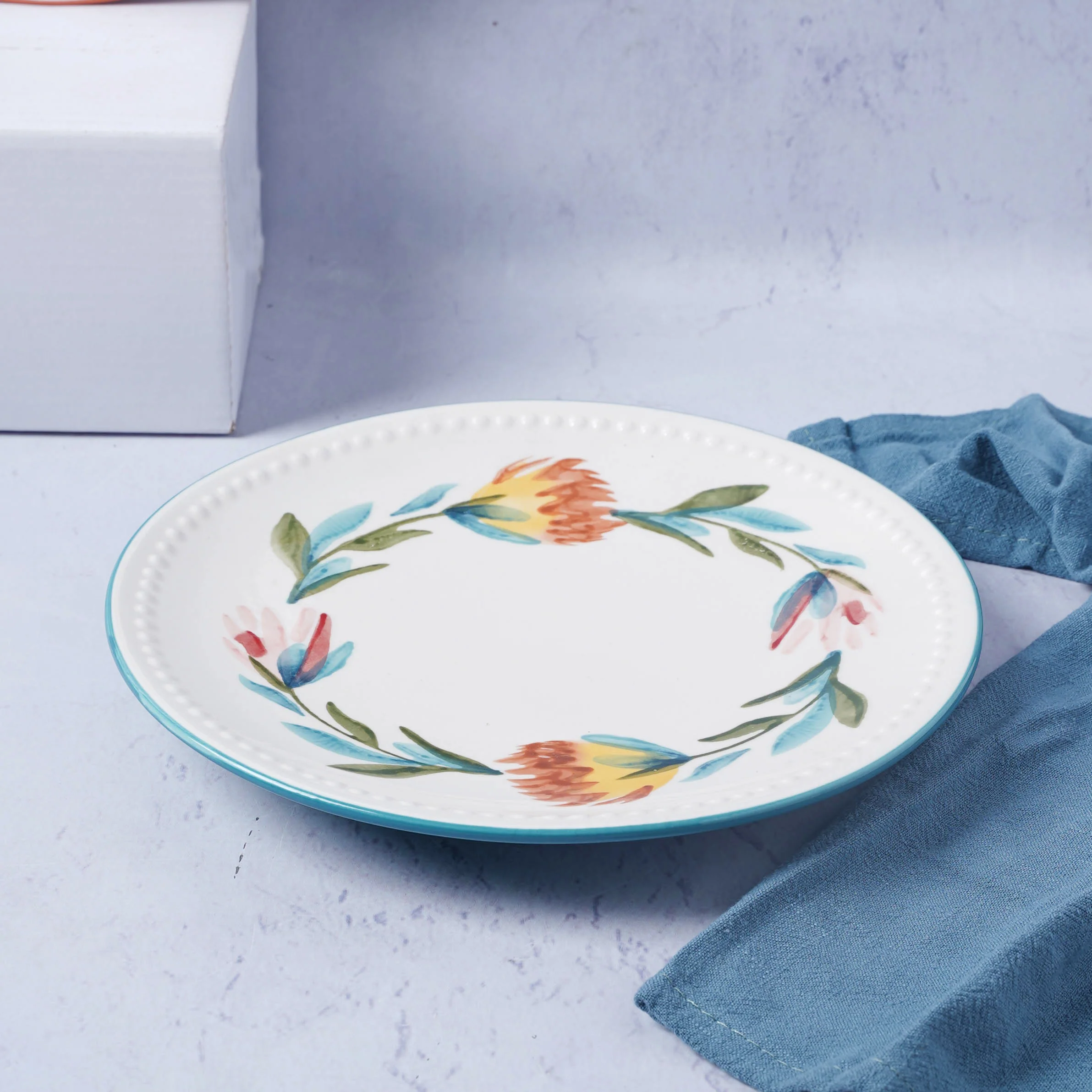 White Flower Plate - Image 15