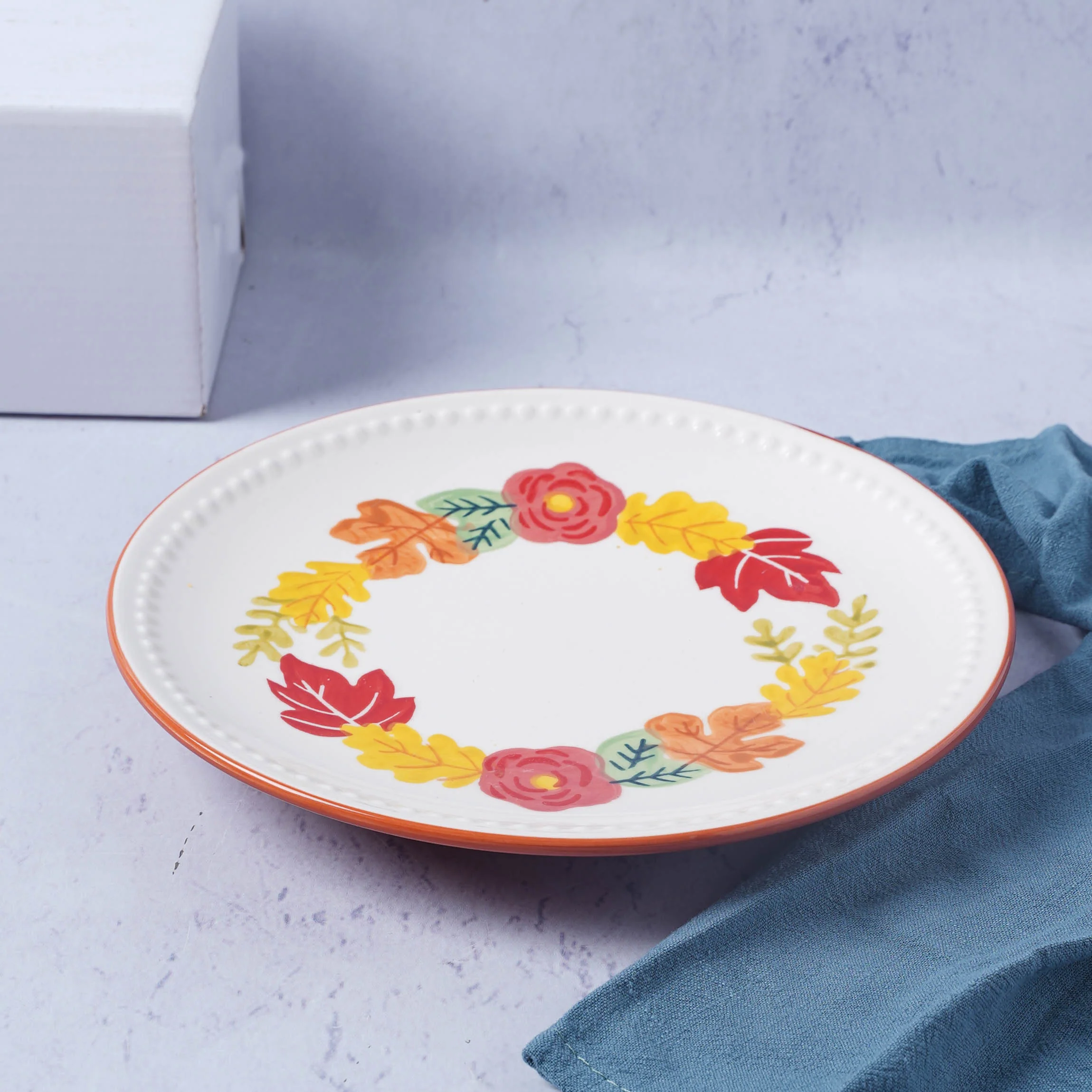White Flower Plate - Image 16