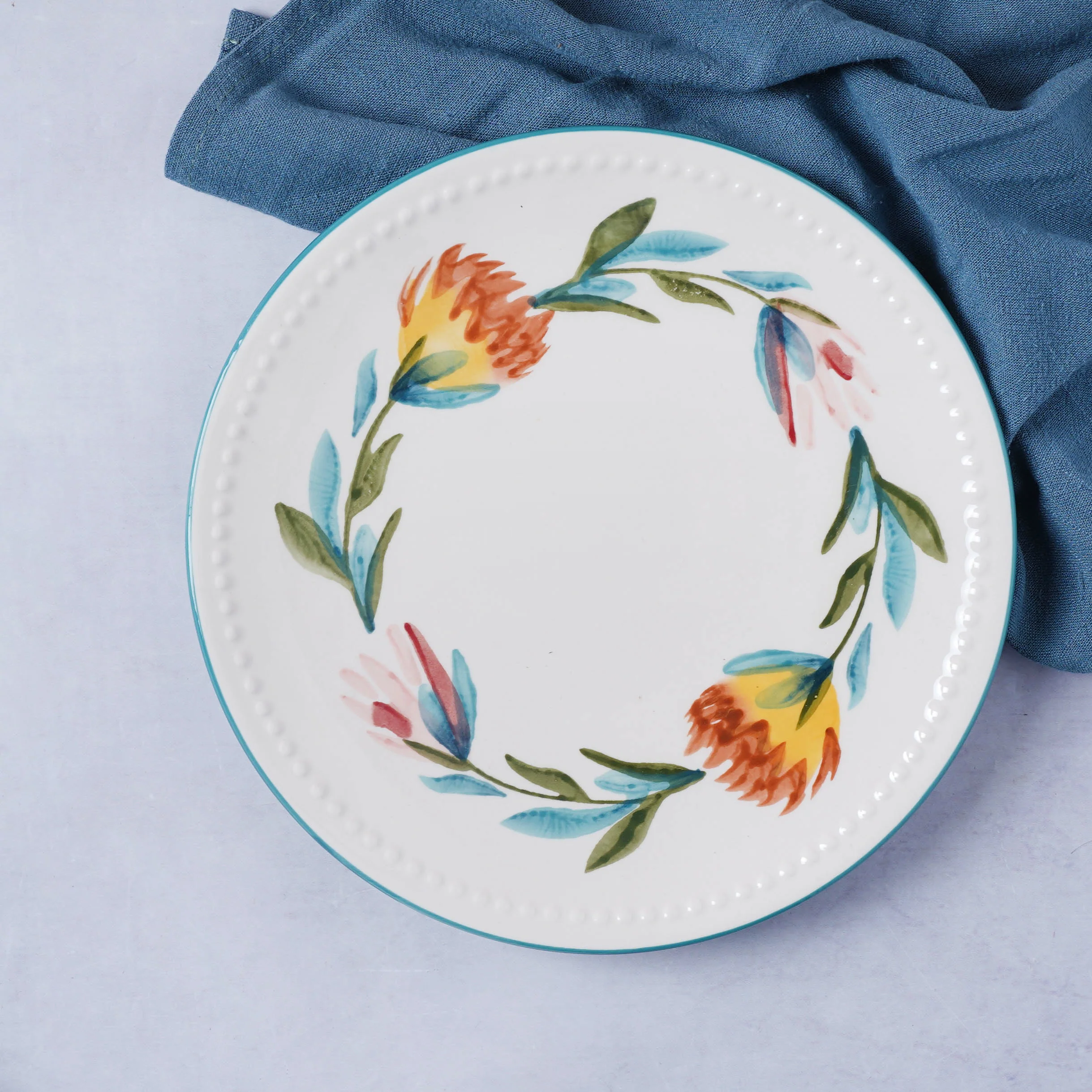 White Flower Plate - Image 7