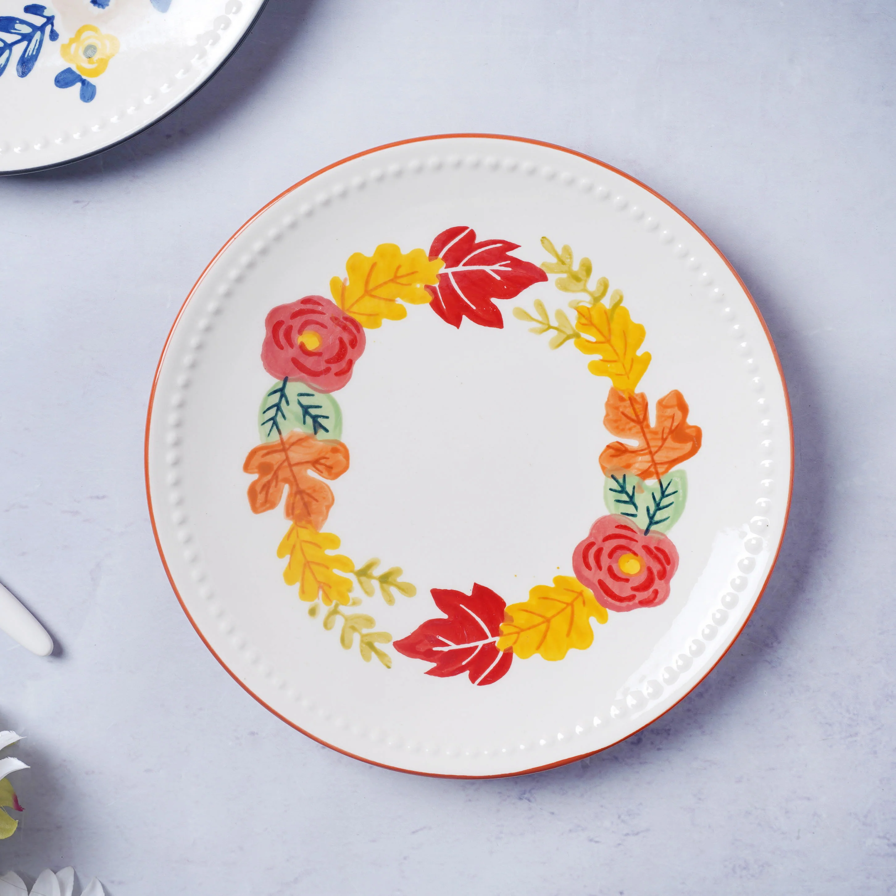 White Flower Plate - Image 8