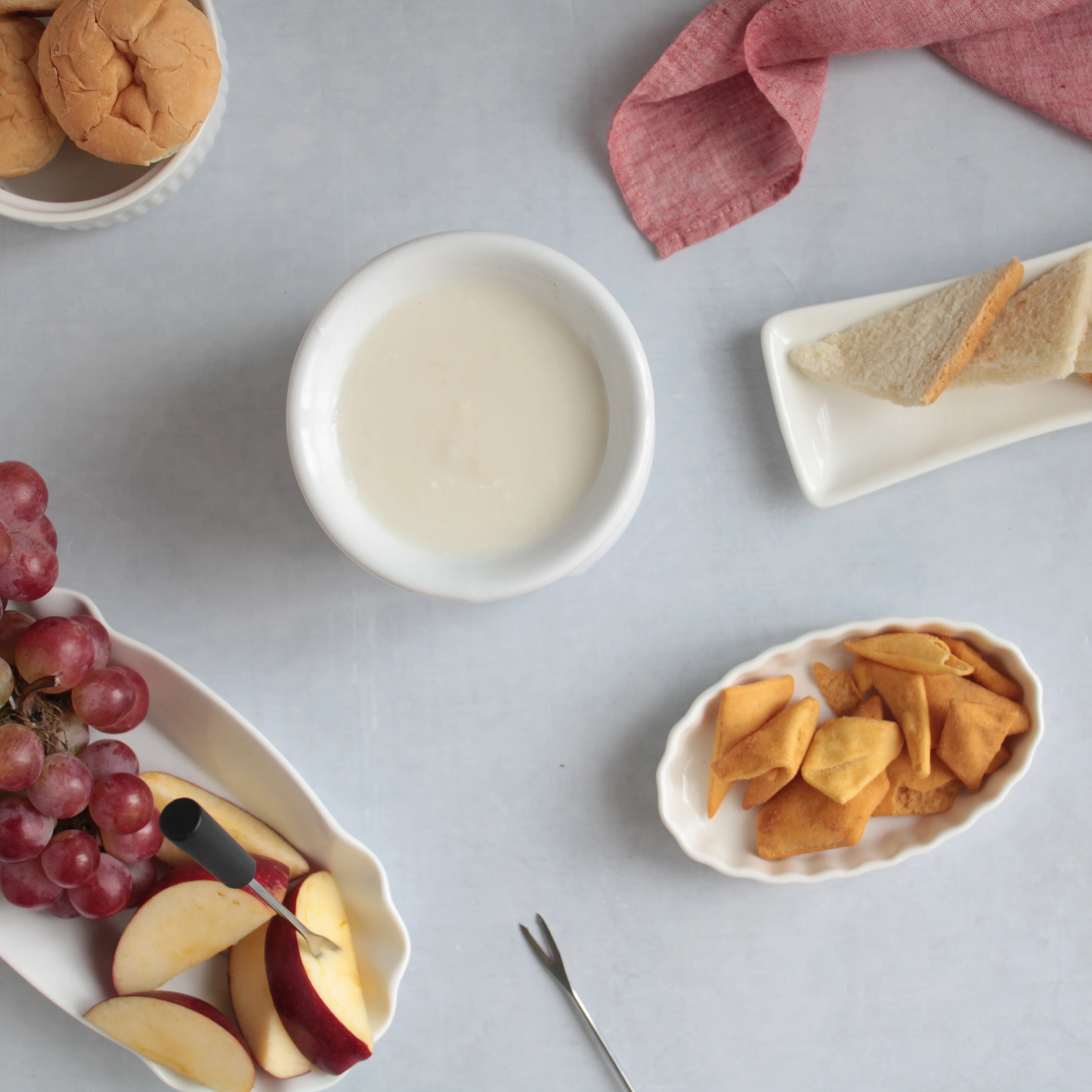 White Fondue Set - Image 8