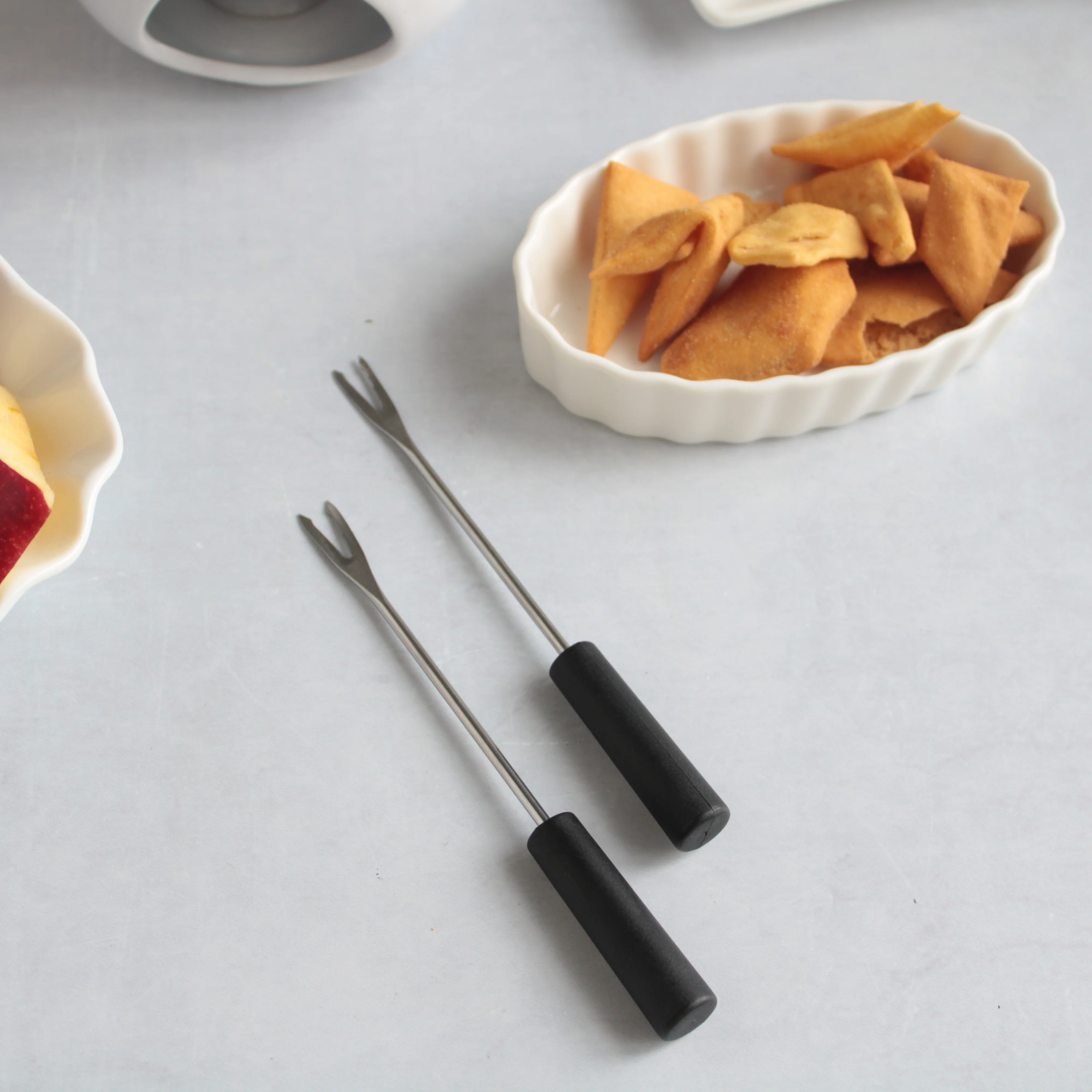 White Fondue Set - Image 9