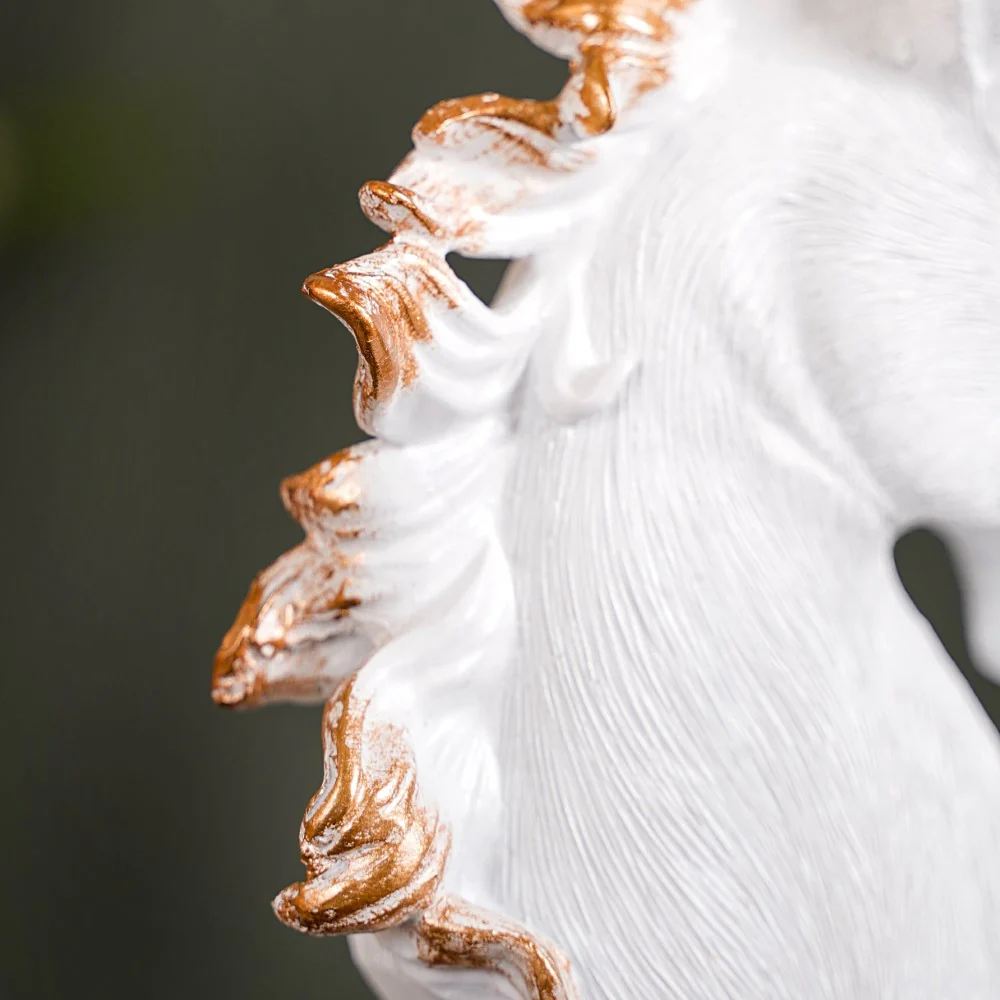 White Horse Decor Showpiece With Stand Small - Image 12