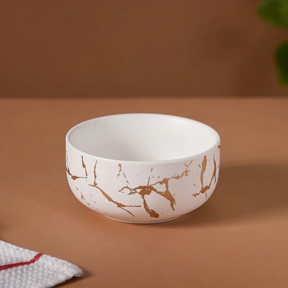 White Marble Bowl 400 ml - Image 2
