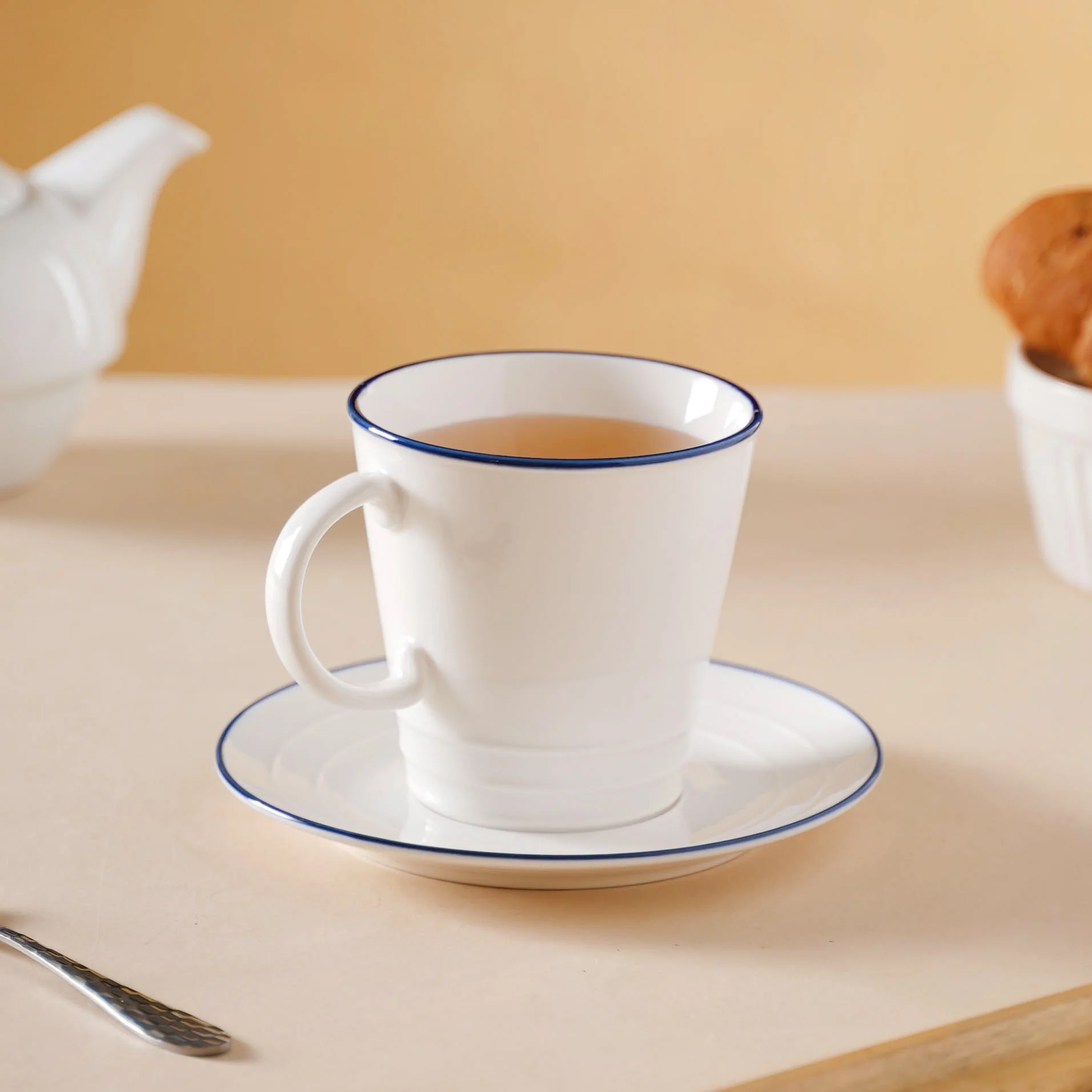 White Mug-Plate Set - Image 5
