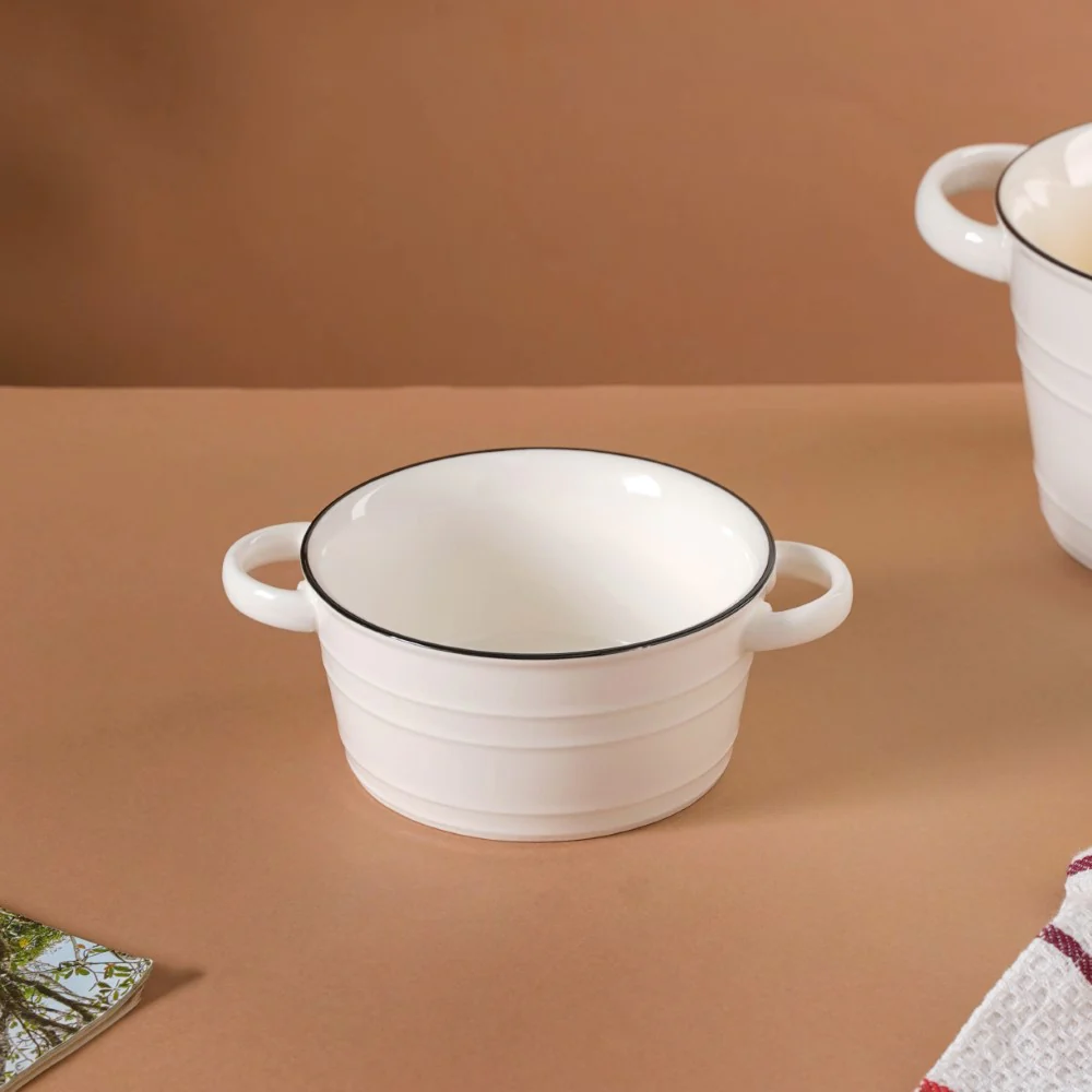 White Serving Bowl - Image 13